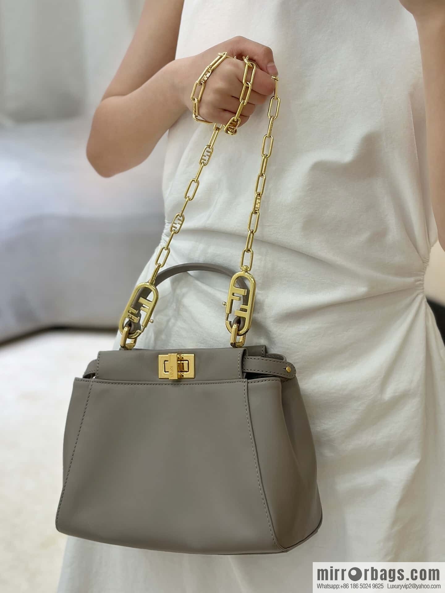 FENDI peekaboo series, model number: 8315 gray