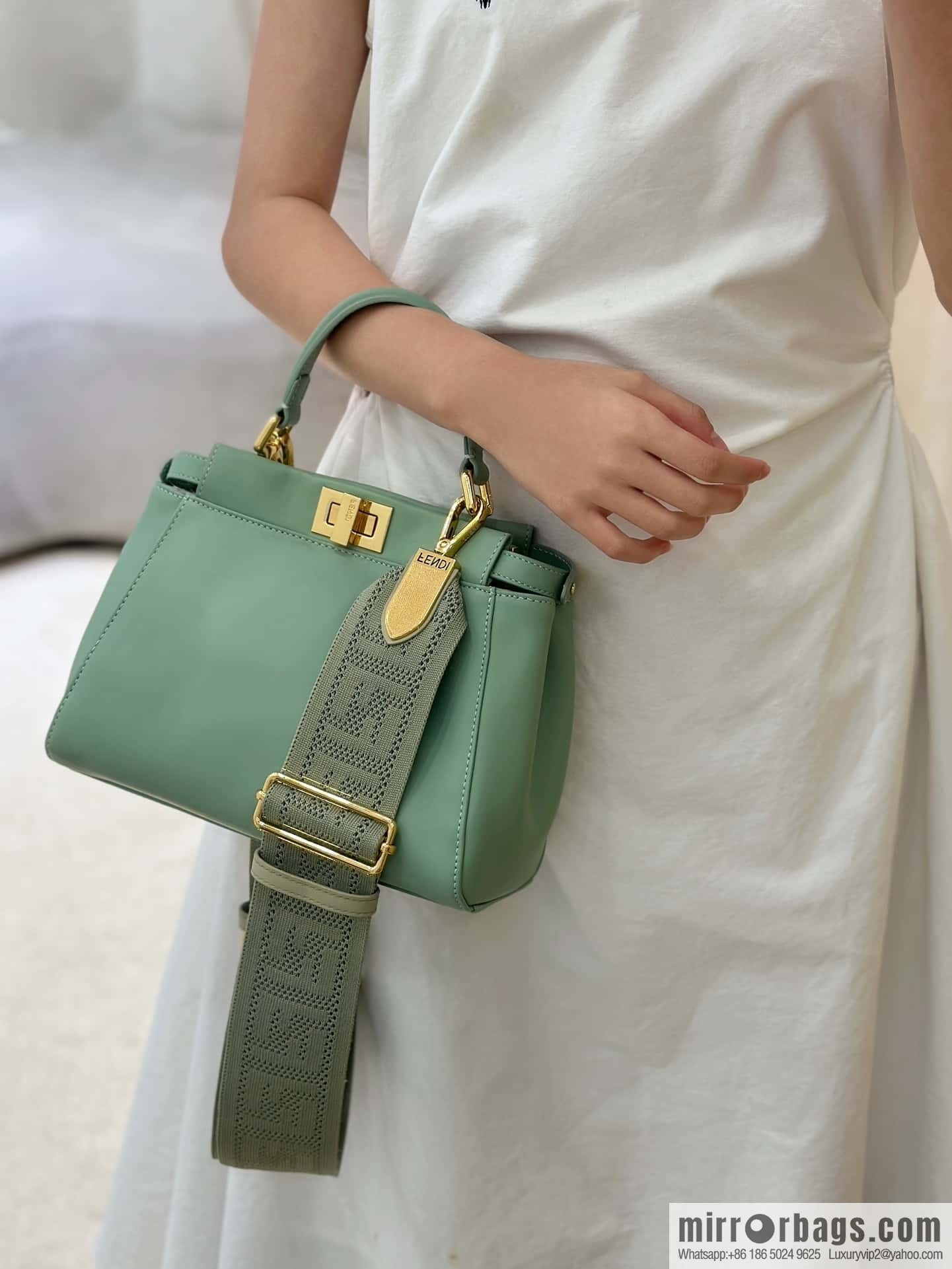 FENDI peekaboo series, model number: 8315 green