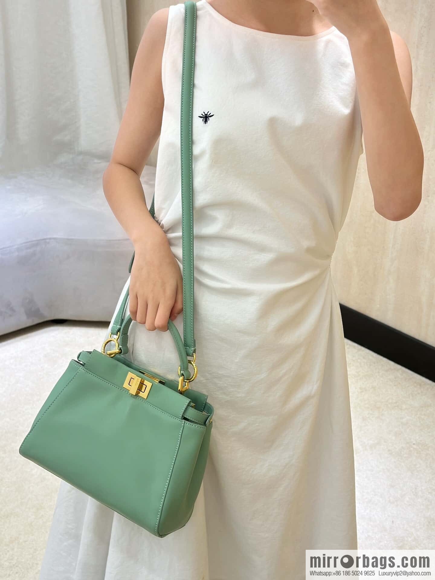 FENDI peekaboo series, model number: 8315 green