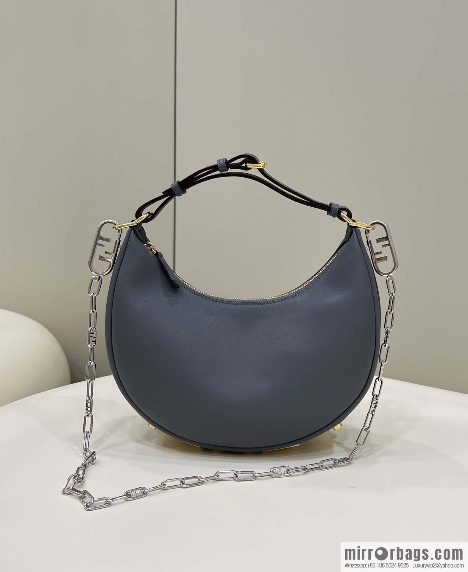 FENDI Fendigraphy armpit bag, model number: 80056m gray