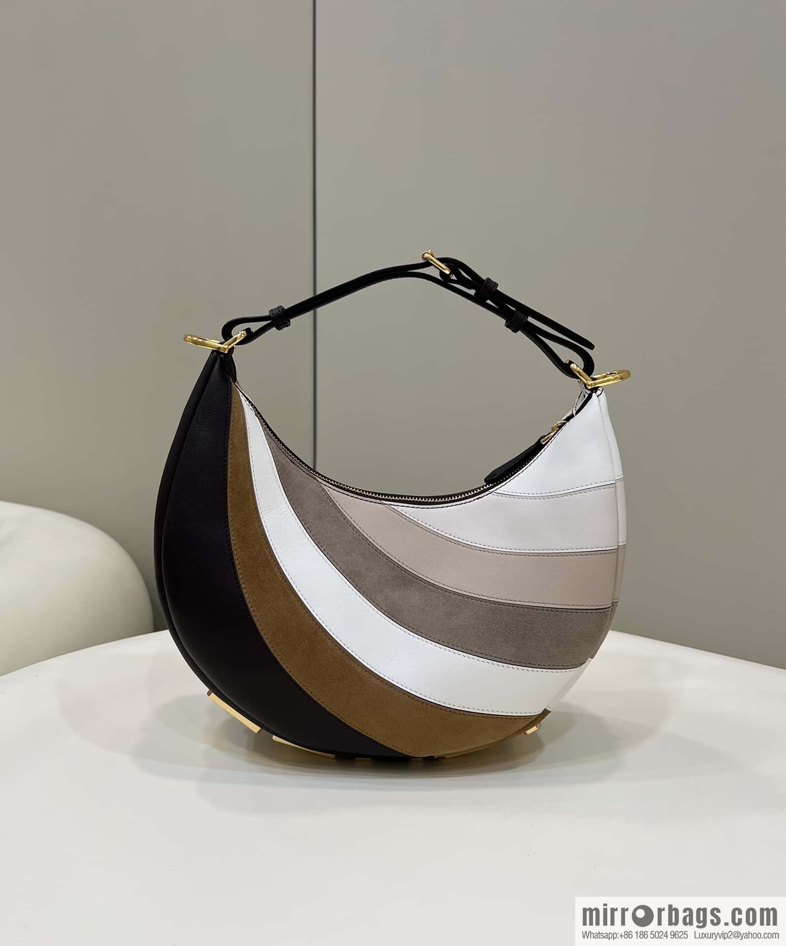 FENDI Fendigraphy armpit bag, model number: 80056m color matching