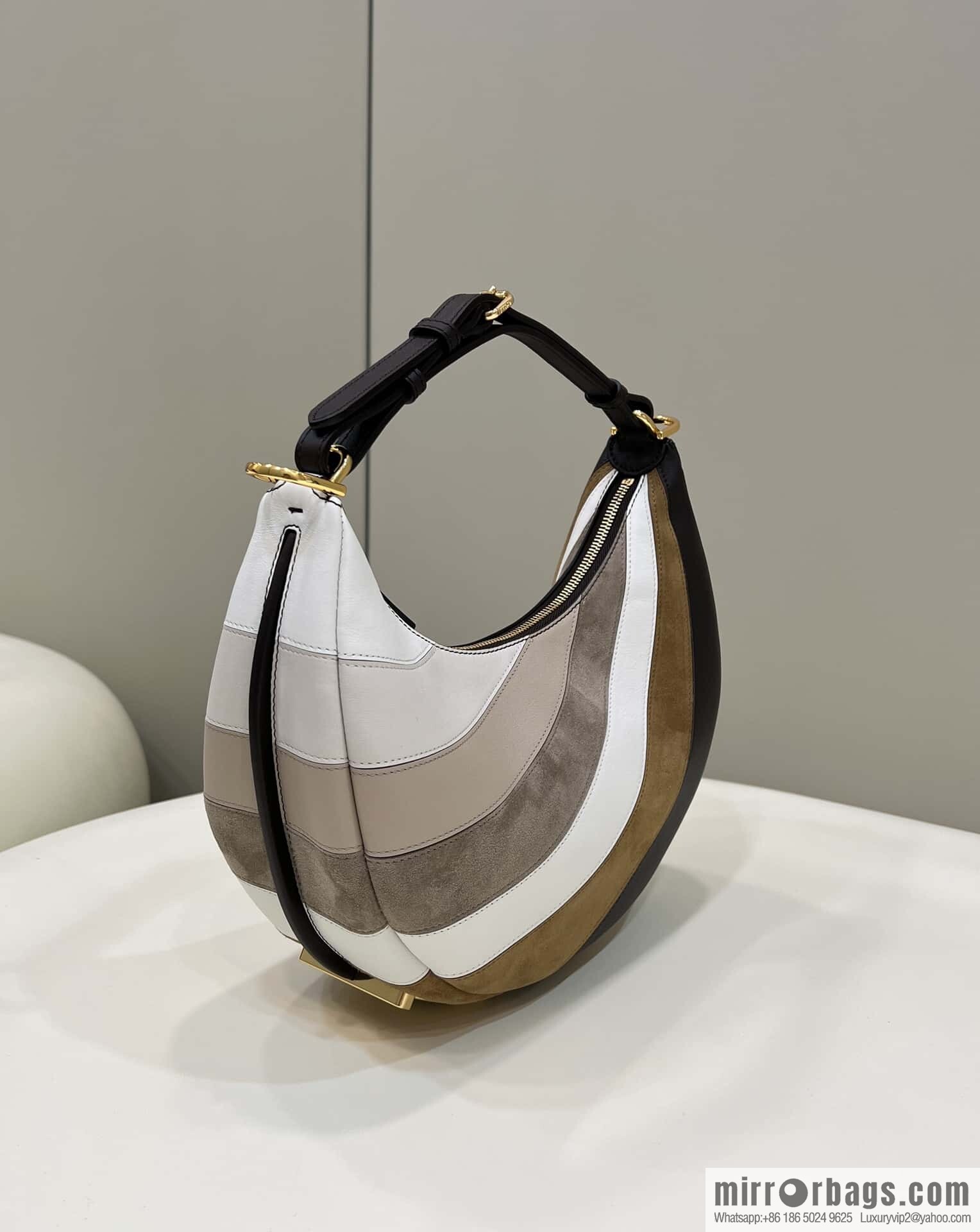 FENDI Fendigraphy armpit bag, model number: 80056m color matching