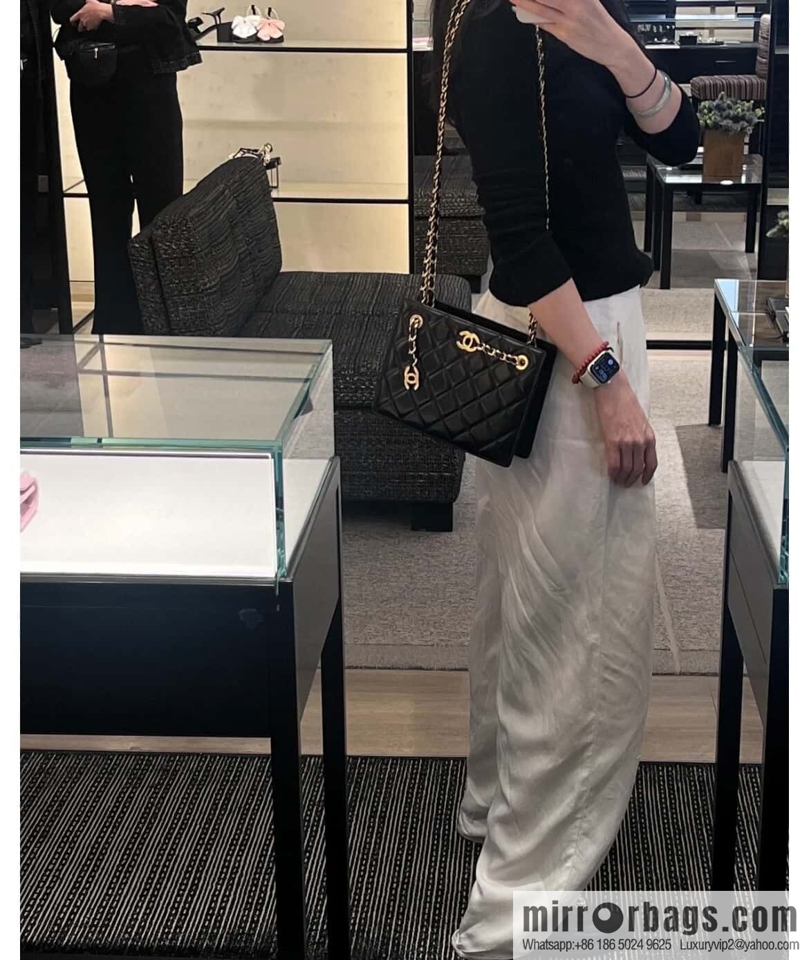 ππ‘ππ§ππ₯ πππ€ square, dinner chain bag, black π€ AS5204