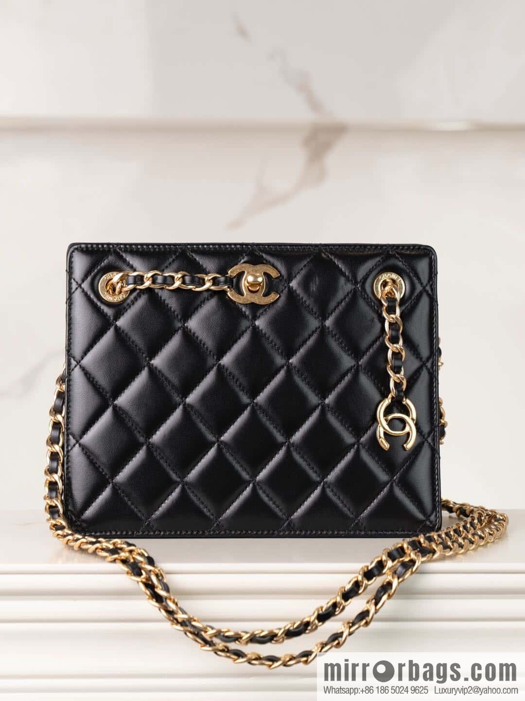 ππ‘ππ§ππ₯ πππ€ square, dinner chain bag, black π€ AS5204