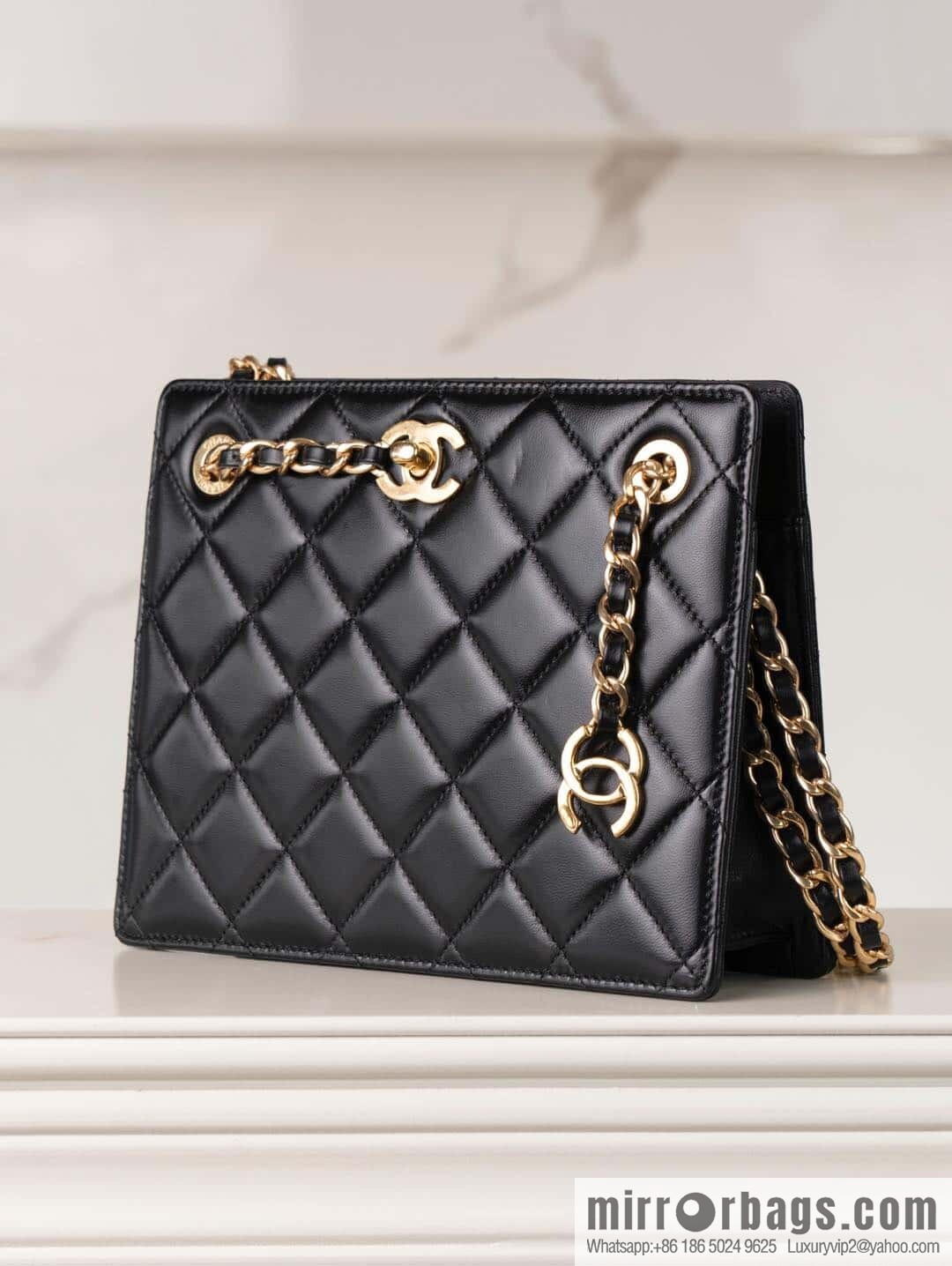 ππ‘ππ§ππ₯ πππ€ square, dinner chain bag, black π€ AS5204