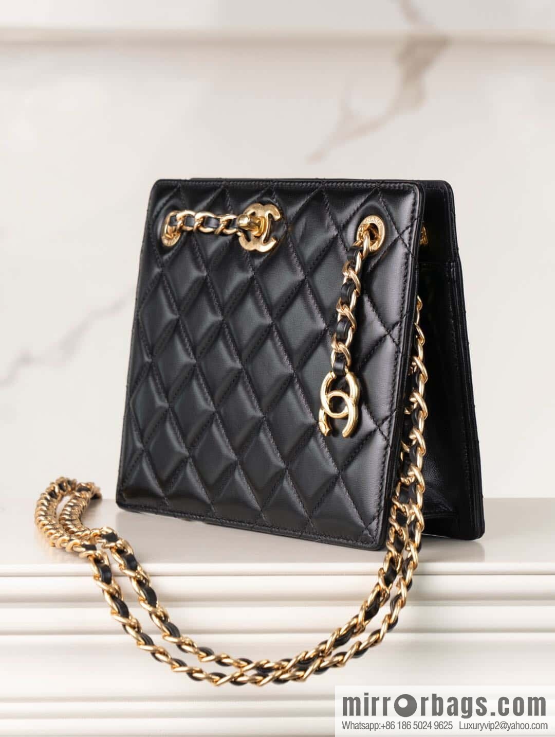 ππ‘ππ§ππ₯ πππ€ square, dinner chain bag, black π€ AS5204