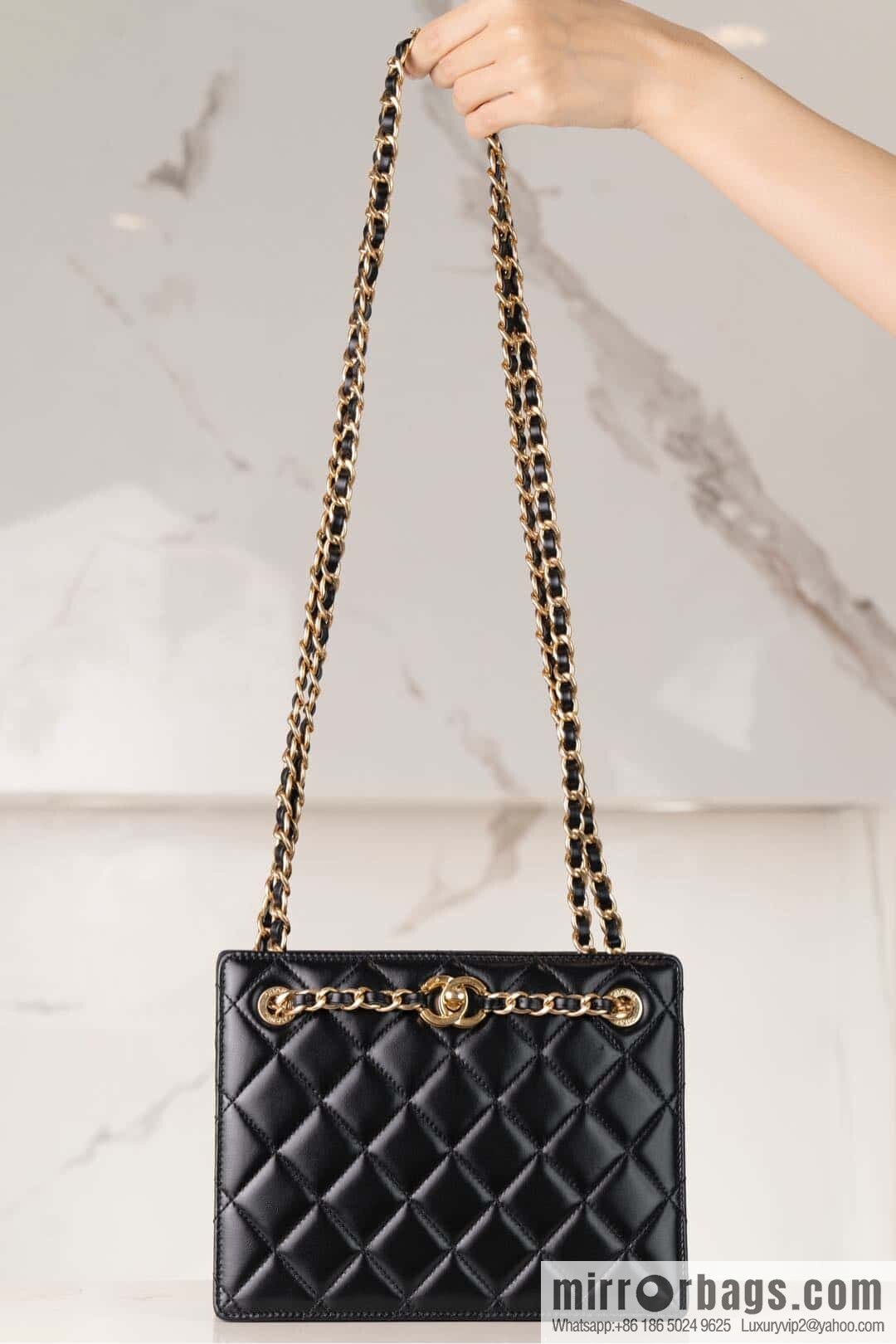 ππ‘ππ§ππ₯ πππ€ square, dinner chain bag, black π€ AS5204