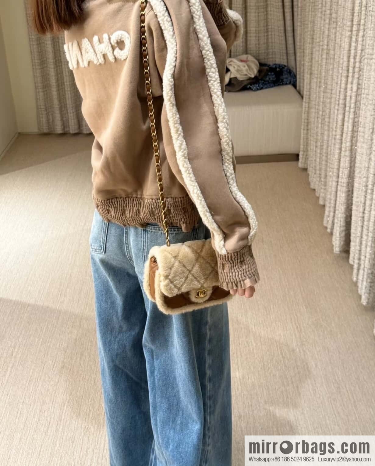 𝗖𝗵𝗮𝗻𝗲𝗹 𝟮𝟰𝗸 catwalk model | Teddy bear 🧸 lamb wool S AS5148