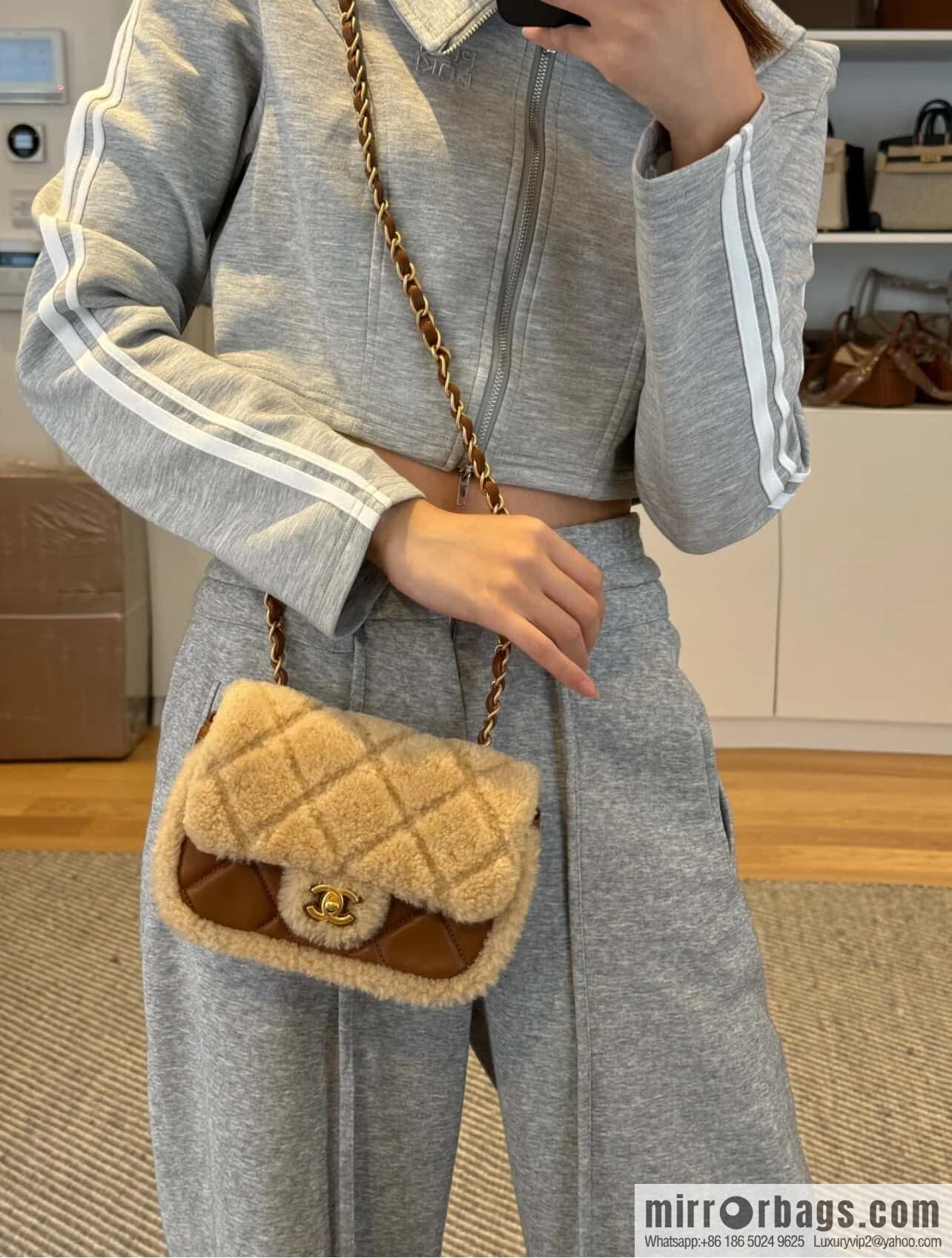 𝗖𝗵𝗮𝗻𝗲𝗹 𝟮𝟰𝗸 catwalk model | Teddy bear 🧸 lamb wool S AS5148