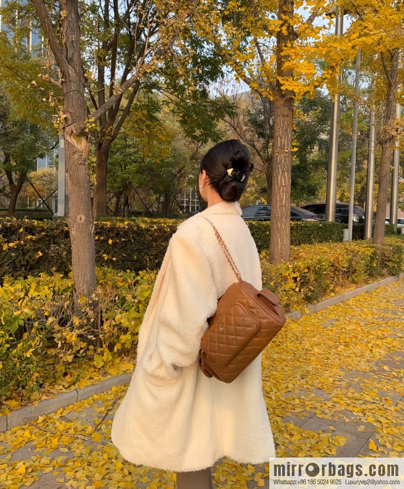 𝐂𝐇𝐀𝐍𝐄𝐋 𝟐𝟒𝐤 Camera Bag, Caramel 📷 AS5156