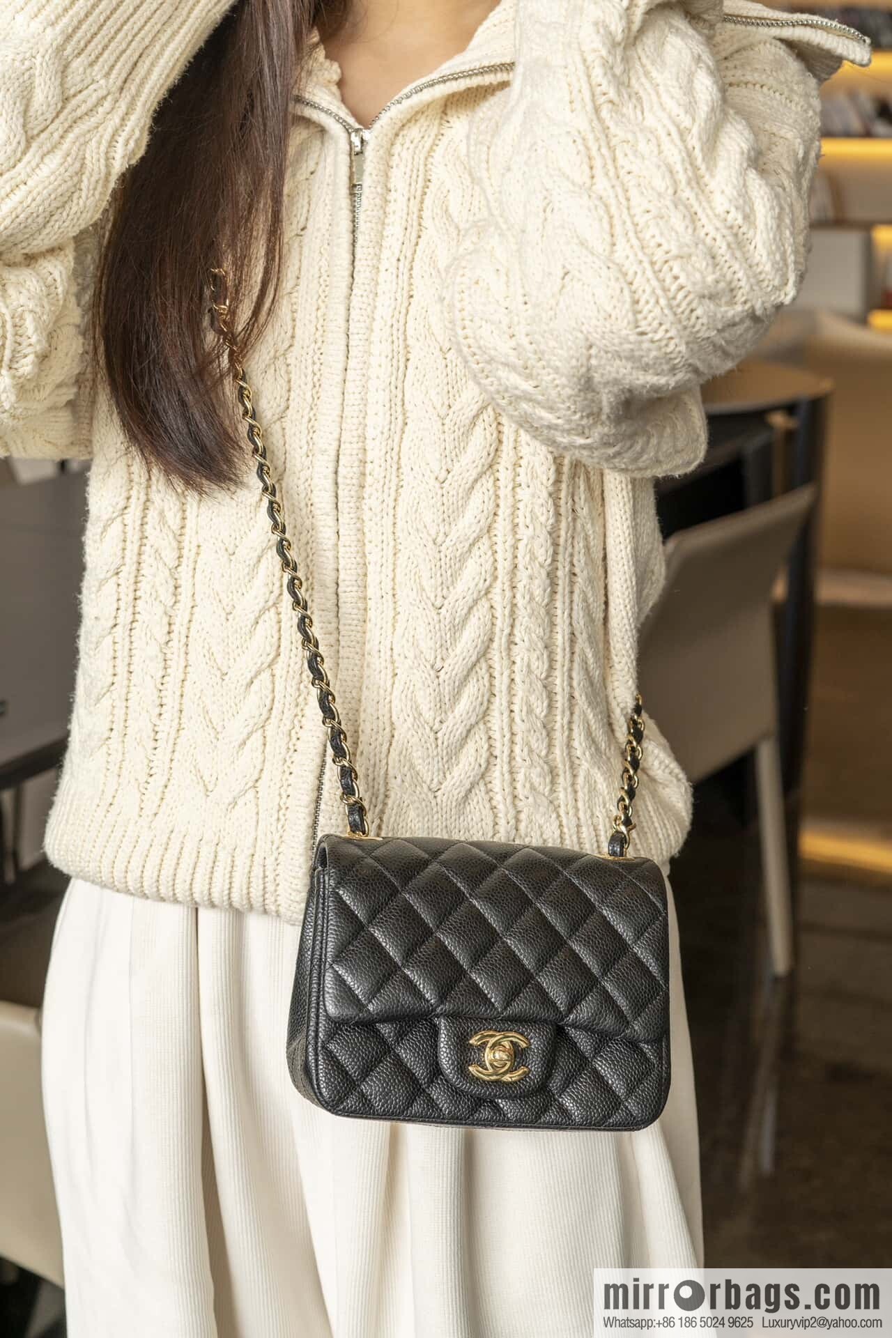 𝗖𝗹𝗮𝘀𝘀𝗶𝗰 𝗙𝗹𝗮𝗽 | genuine skin lychee pattern, Fatty Fang, black gold 🖤 A01115