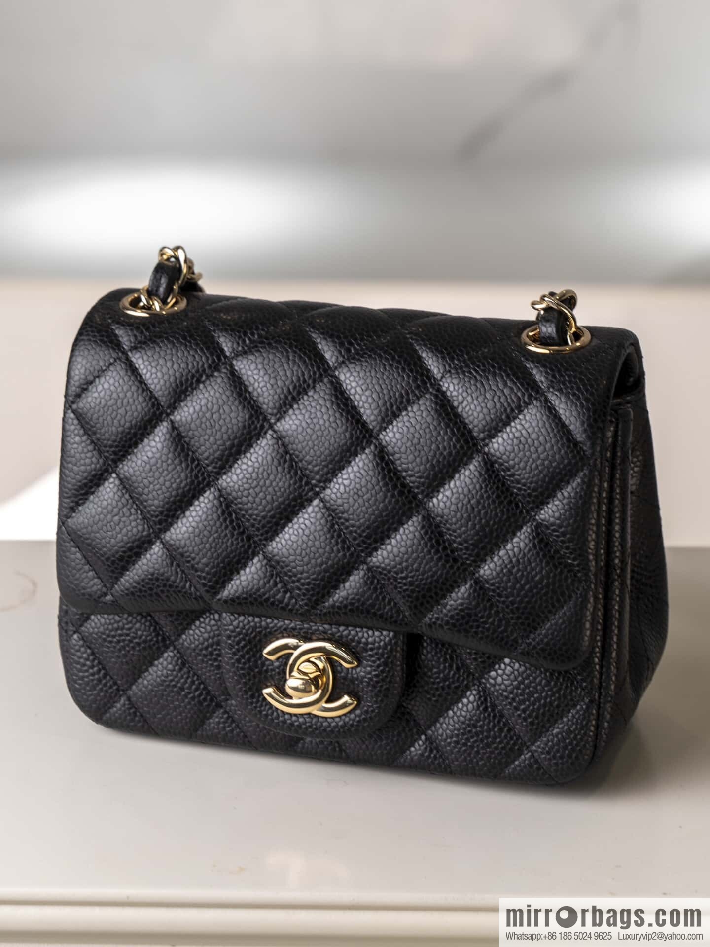 𝗖𝗹𝗮𝘀𝘀𝗶𝗰 𝗙𝗹𝗮𝗽 | genuine skin lychee pattern, Fatty Fang, black gold 🖤 A01115