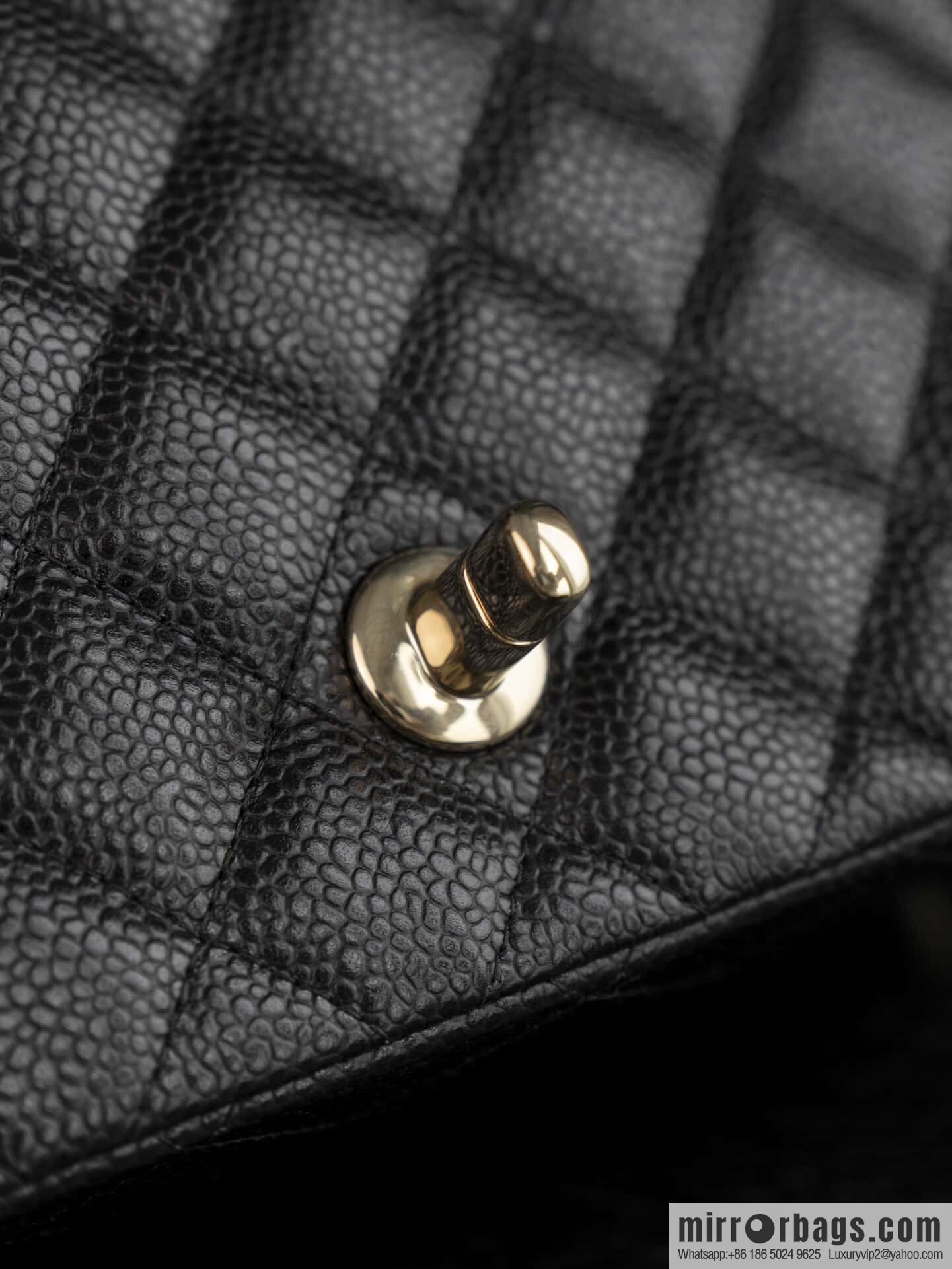 𝗖𝗹𝗮𝘀𝘀𝗶𝗰 𝗙𝗹𝗮𝗽 | genuine skin lychee pattern, Fatty Fang, black gold 🖤 A01115