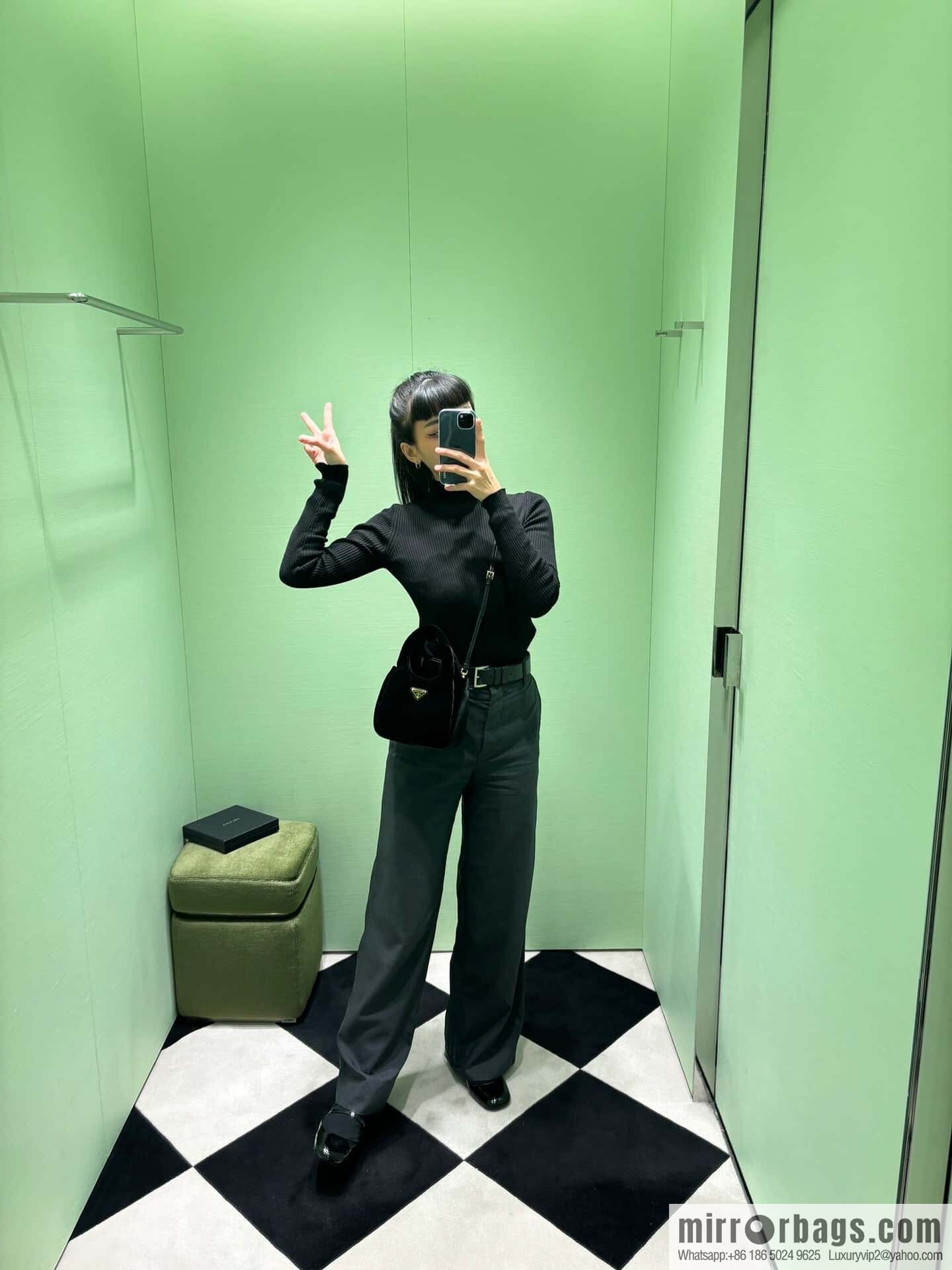 PRADA 🎉 Velvet Bucket Bag 🎉 1BA410🎉