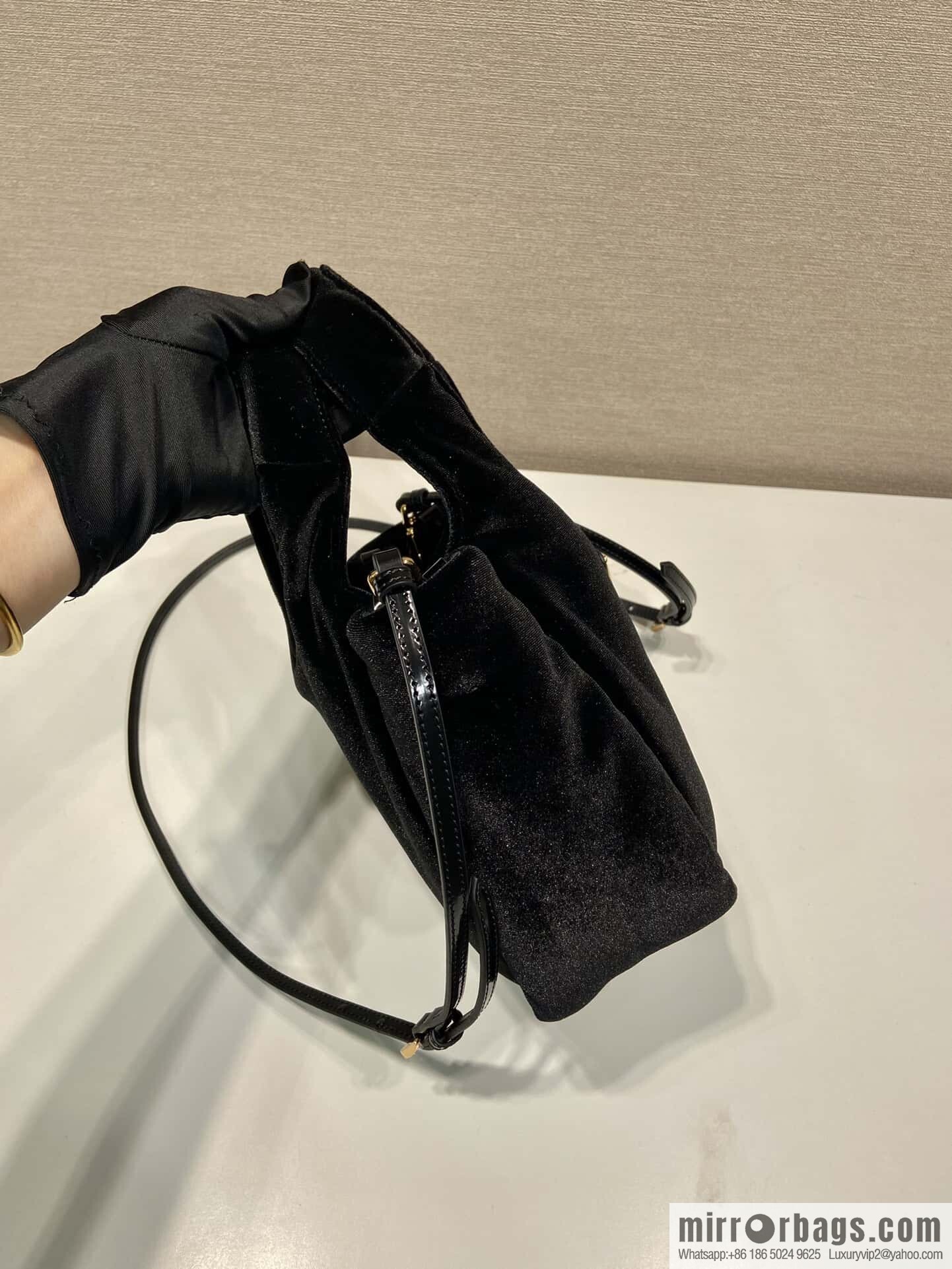 PRADA 🎉 Velvet Bucket Bag 🎉 1BA410🎉