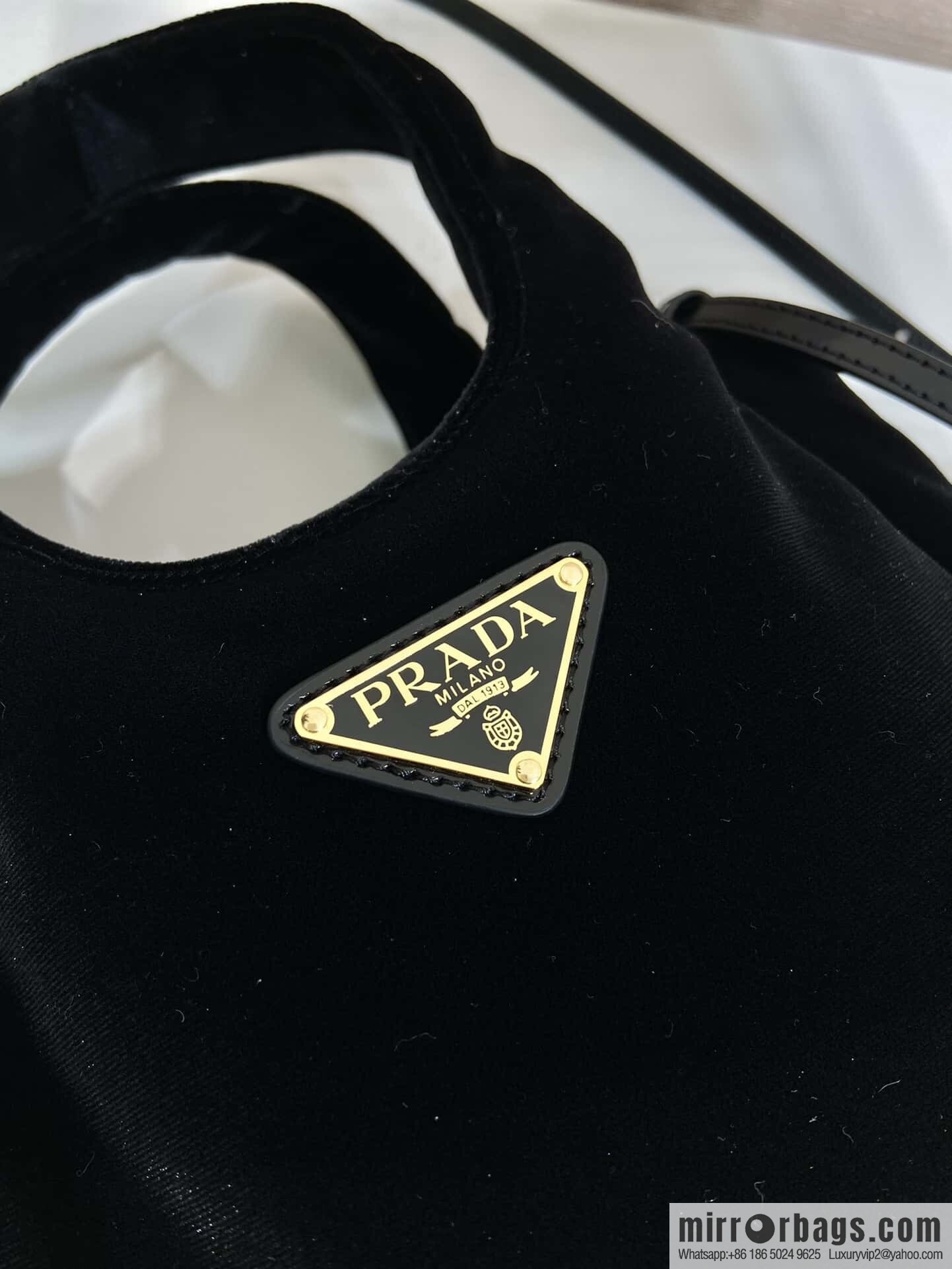 PRADA 🎉 Velvet Bucket Bag 🎉 1BA410🎉