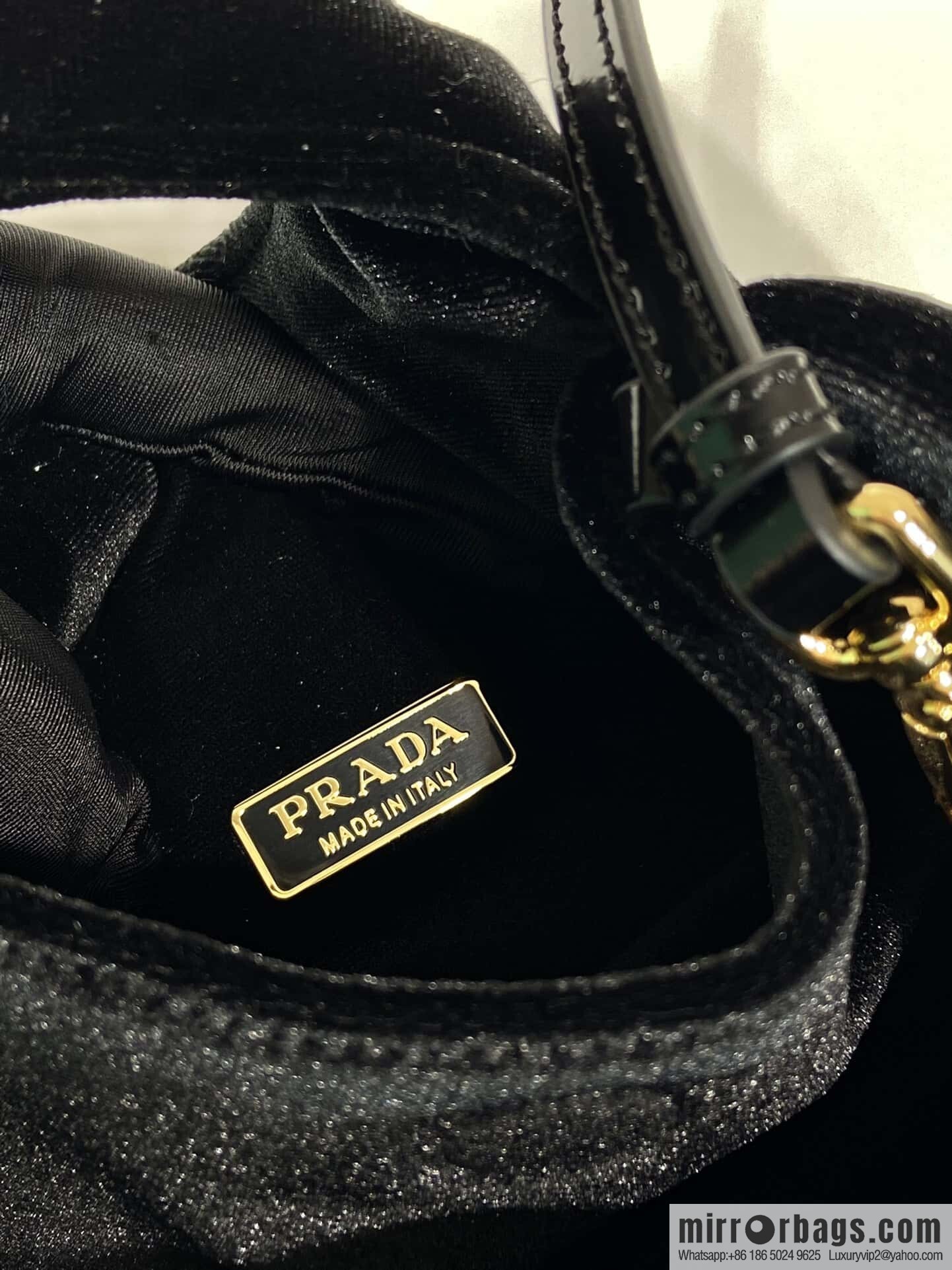 PRADA 🎉 Velvet Bucket Bag 🎉 1BA410🎉