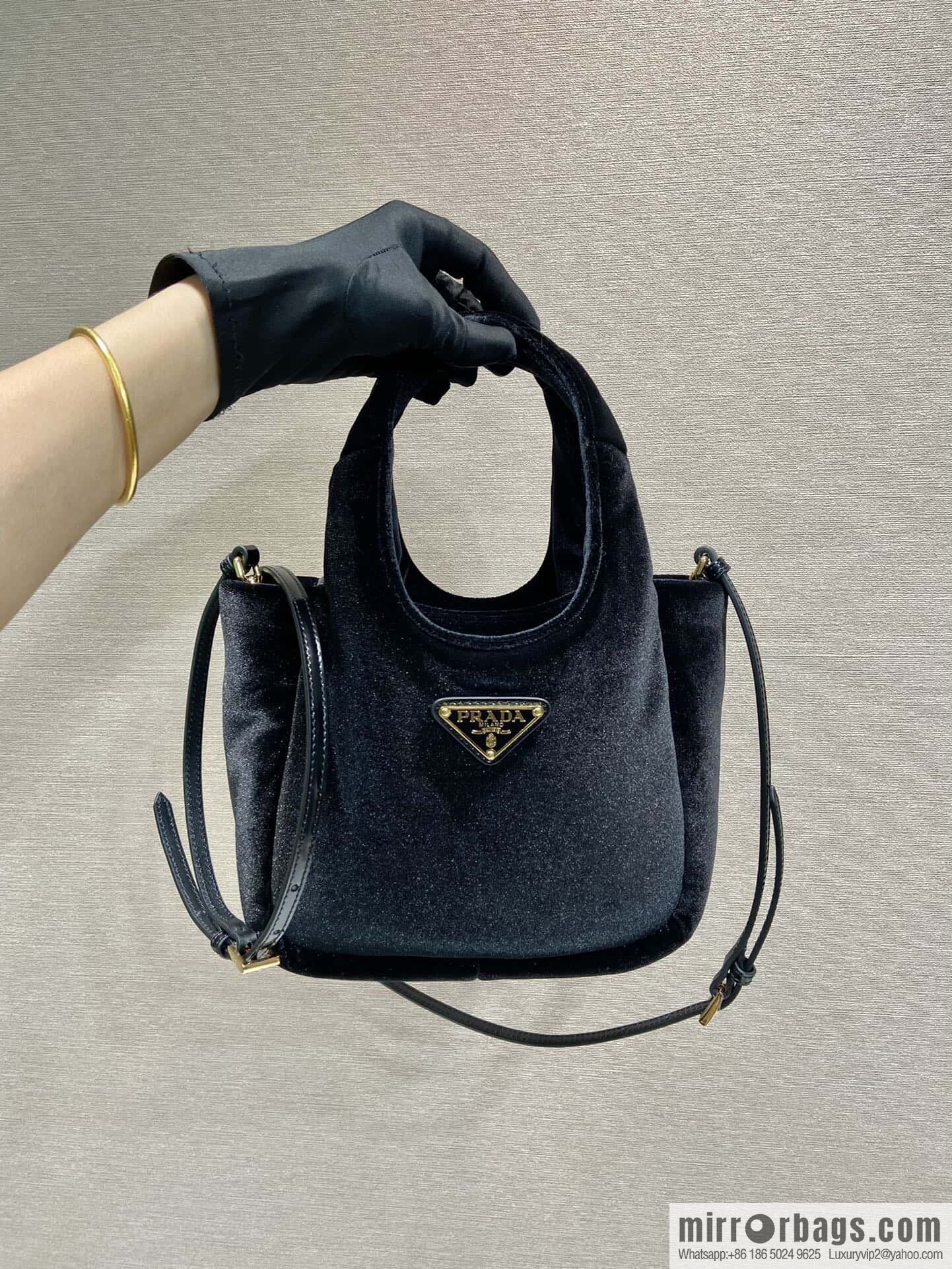 PRADA 🎉 Velvet Bucket Bag 🎉 1BA410🎉