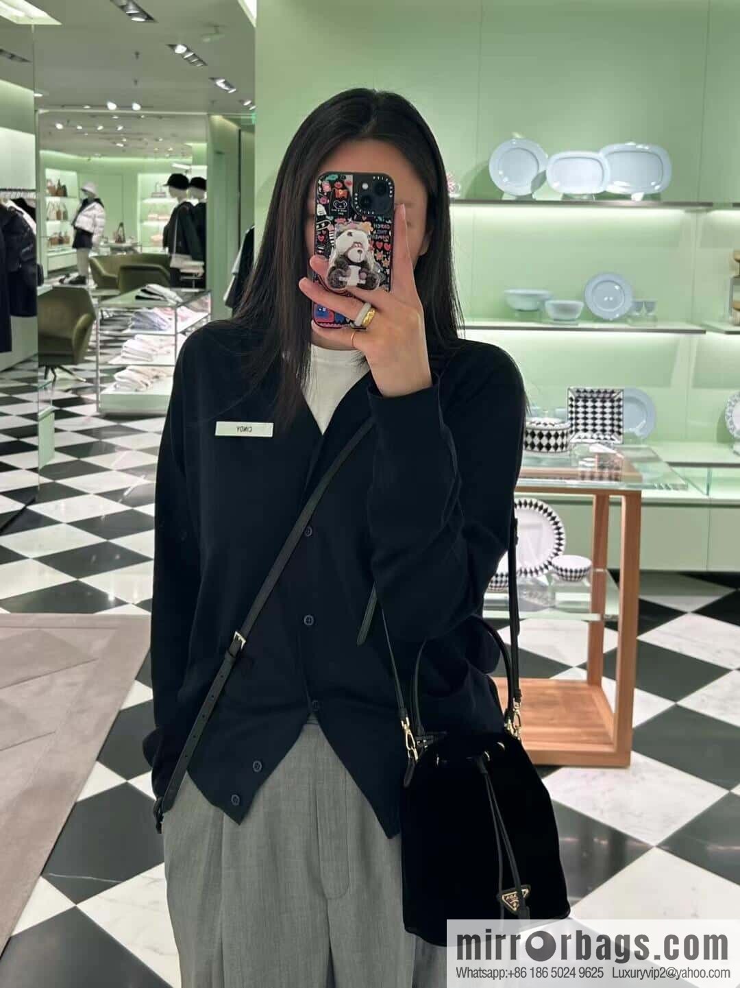 PRADA 🎉 Velvet Bucket Bag 🎉 1BE067 Velvet🎉🎉