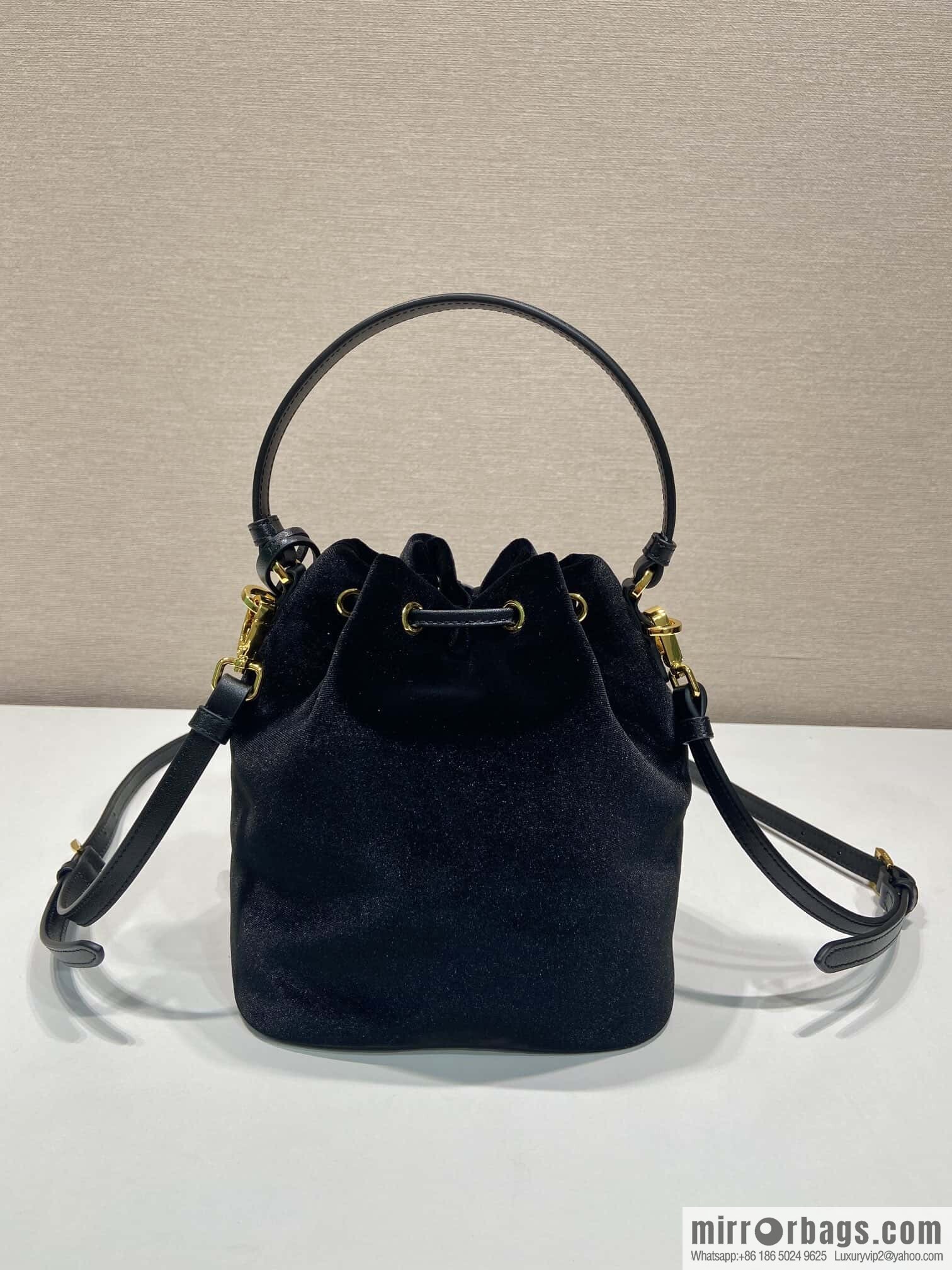 PRADA 🎉 Velvet Bucket Bag 🎉 1BE067 Velvet🎉🎉