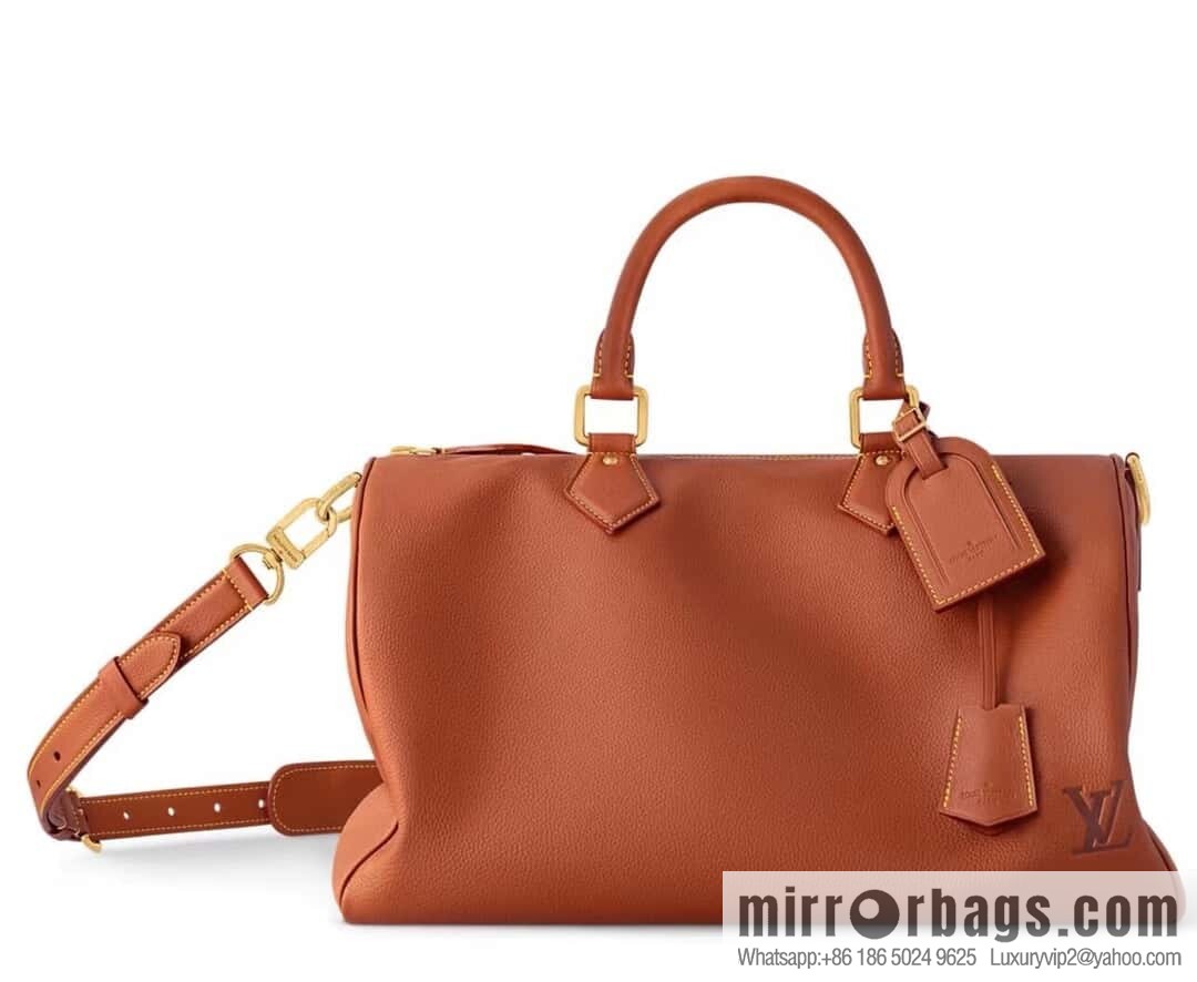 [Original order boutique] M12672 brown full leather, pillow bag speedy series SPEEDY P9 BANDOULIZRE40 handbag