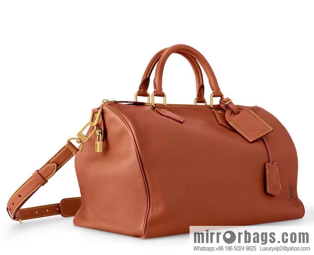 [Original order boutique] M12672 brown full leather, pillow bag speedy series SPEEDY P9 BANDOULIZRE40 handbag