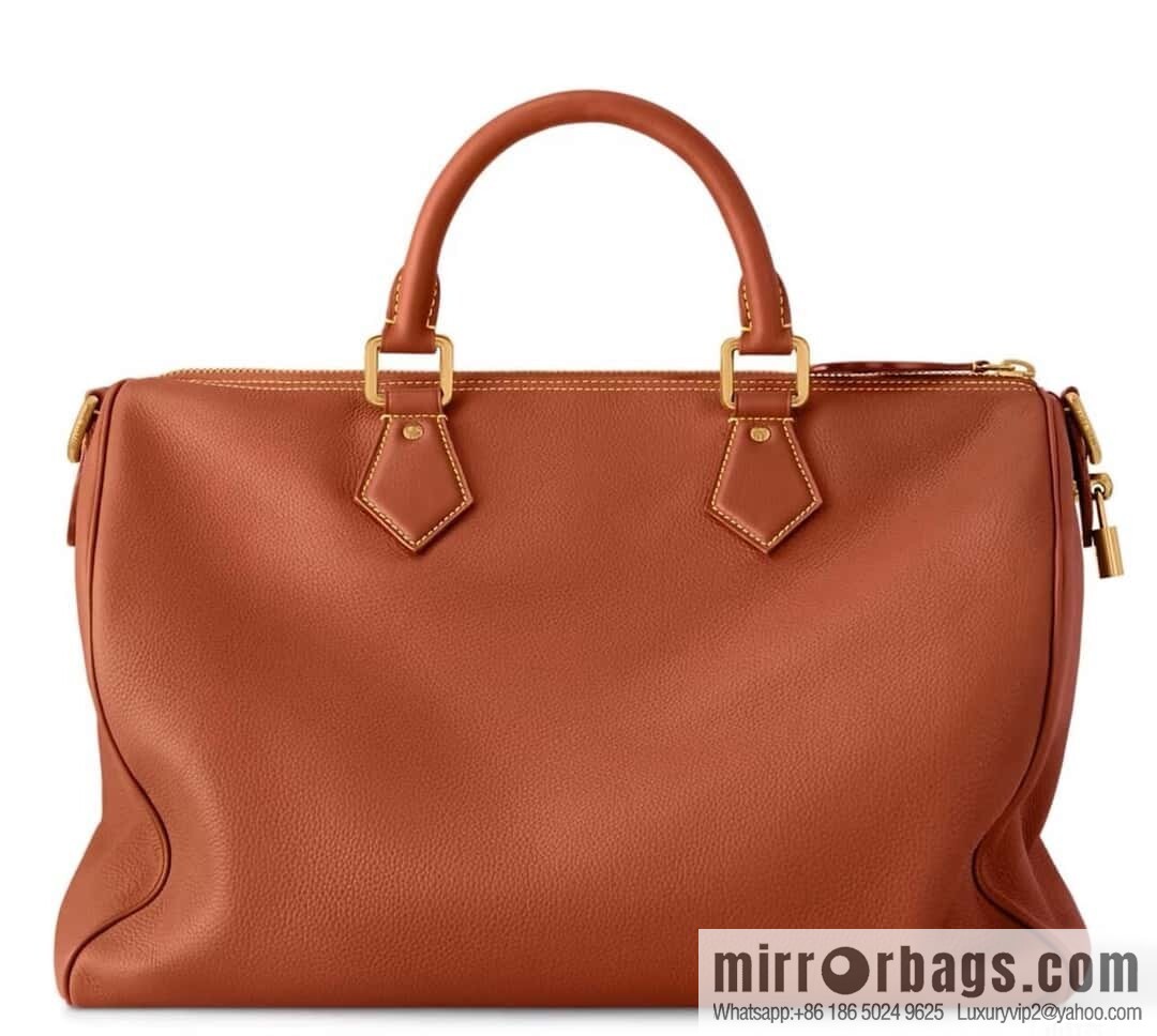 [Original order boutique] M12672 brown full leather, pillow bag speedy series SPEEDY P9 BANDOULIZRE40 handbag