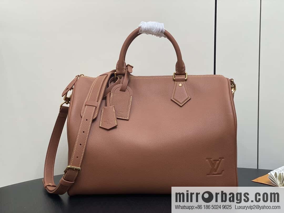 [Original order boutique] M12672 brown full leather, pillow bag speedy series SPEEDY P9 BANDOULIZRE40 handbag