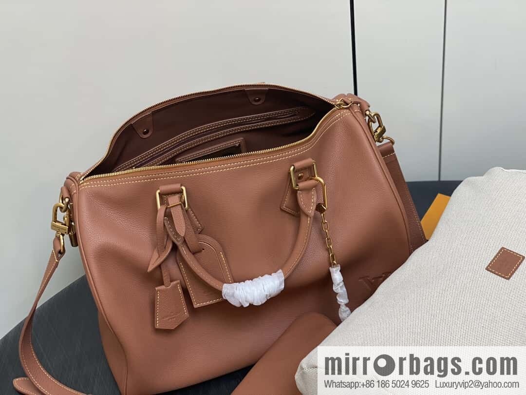 [Original order boutique] M12672 brown full leather, pillow bag speedy series SPEEDY P9 BANDOULIZRE40 handbag