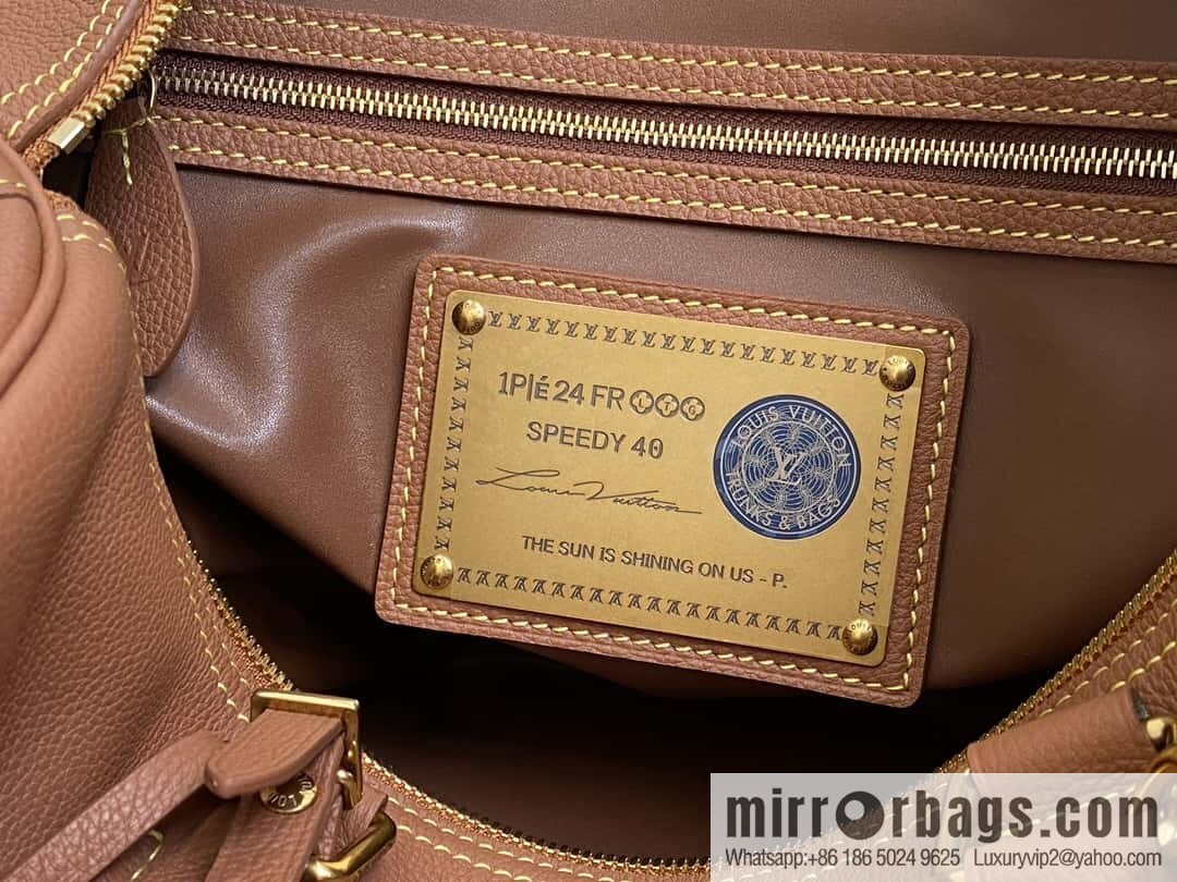 [Original order boutique] M12672 brown full leather, pillow bag speedy series SPEEDY P9 BANDOULIZRE40 handbag