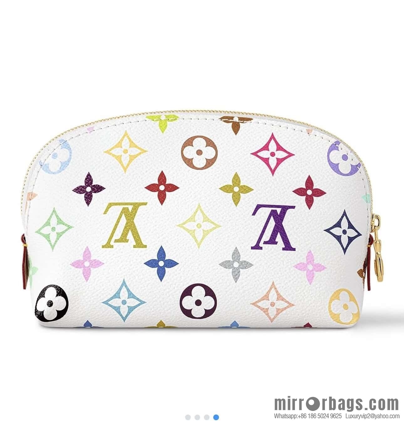 [Original order boutique] M13744 white color cosmetic bag series POCHETTE COSMÉTIQUE small cosmetic bag