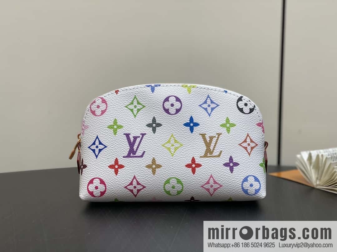[Original order boutique] M13744 white color cosmetic bag series POCHETTE COSMÉTIQUE small cosmetic bag