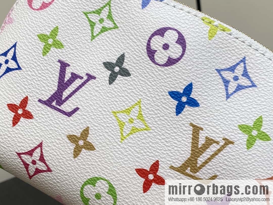 [Original order boutique] M13744 white color cosmetic bag series POCHETTE COSMÉTIQUE small cosmetic bag