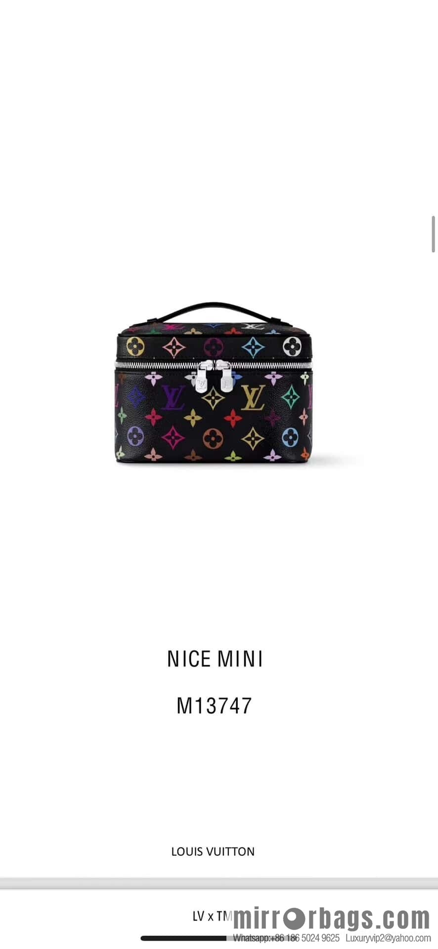 [Original order boutique] M13747 black color, mini cosmetic bag series Nice Nano cosmetic bag