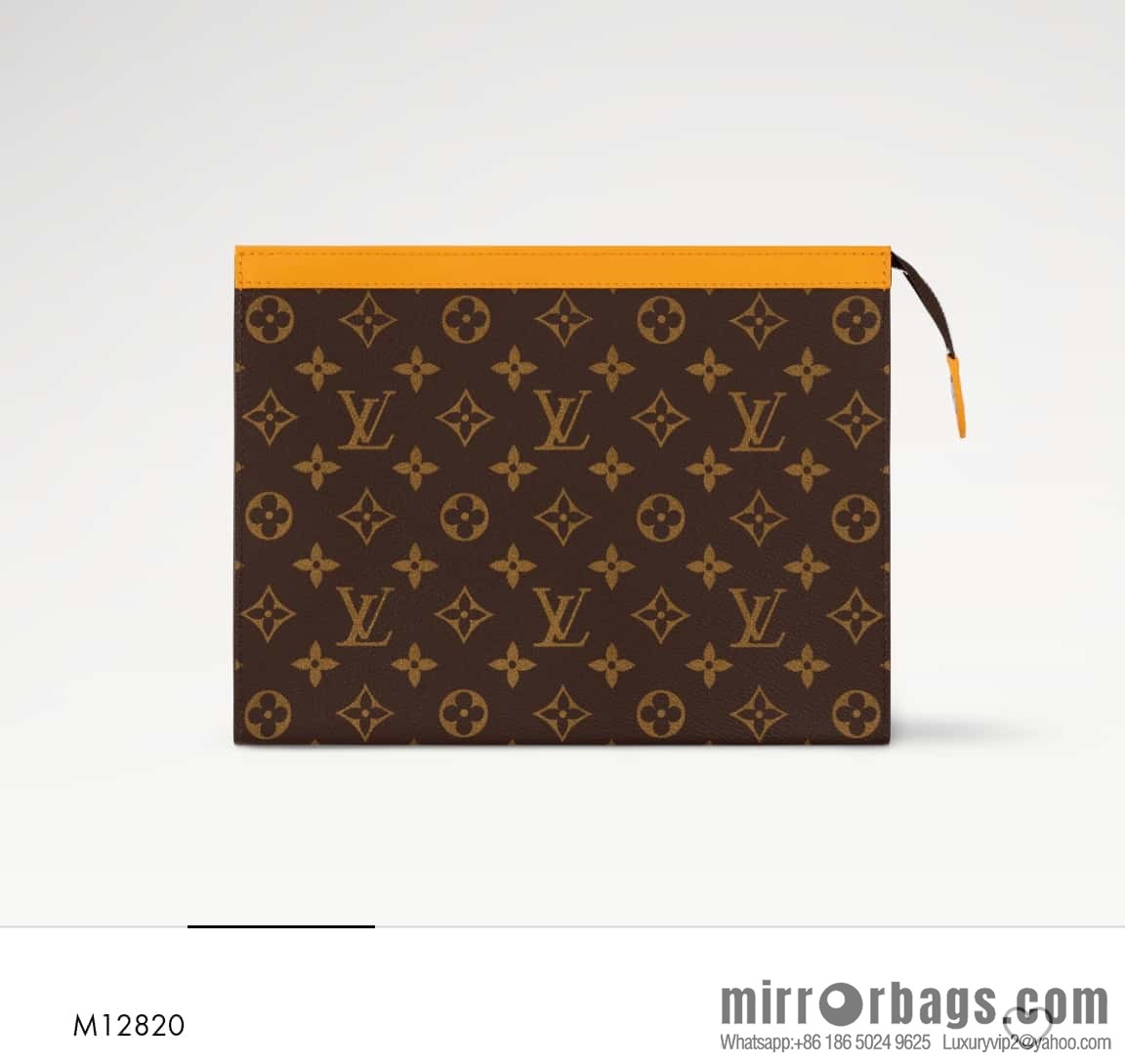 [Original order boutique] M12820 old flower yellow, handbag clutch series M61692 + versatile Pochette Voyage clutch bag
