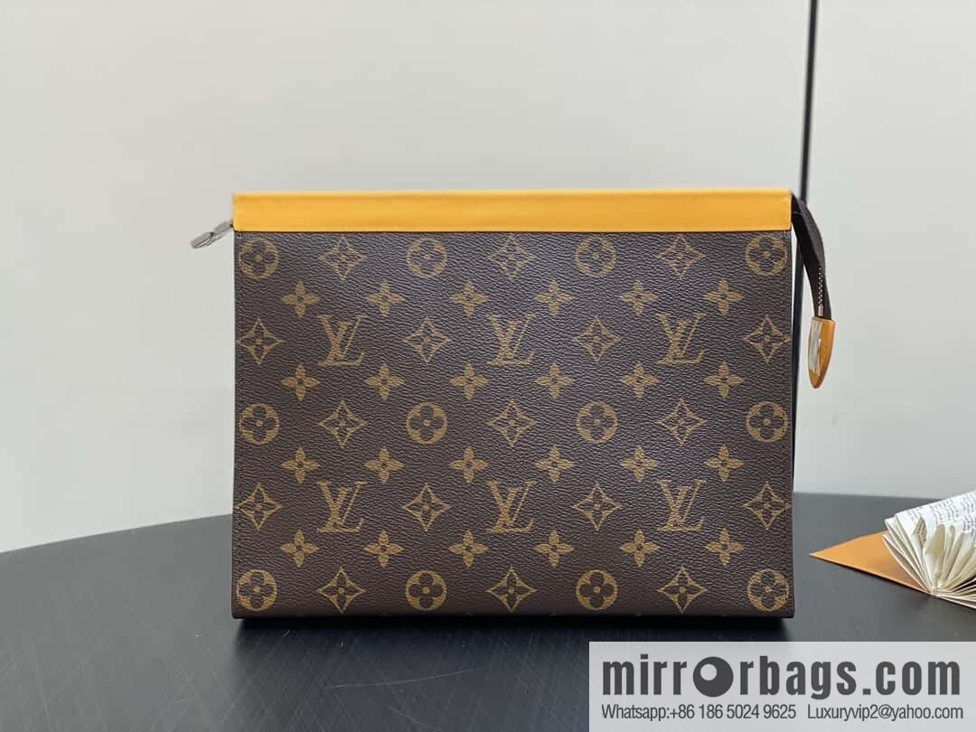 [Original order boutique] M12820 old flower yellow, handbag clutch series M61692 + versatile Pochette Voyage clutch bag