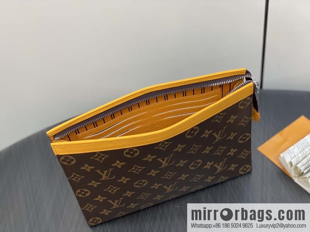 [Original order boutique] M12820 old flower yellow, handbag clutch series M61692 + versatile Pochette Voyage clutch bag