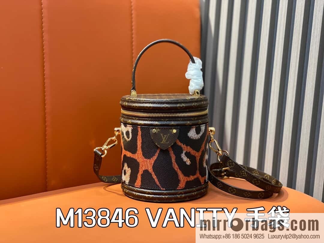 [Original order boutique] M13846 leopard print, drum bag, fortune bag VANITY handbag