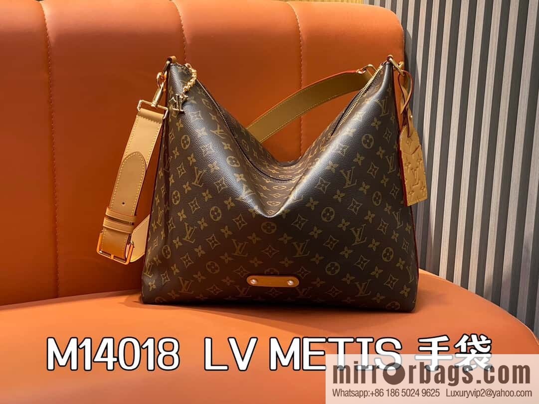 [Original single boutique] M14018 presbyopia, messenger bag, messenger bag series LV METIS handbag