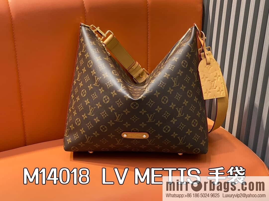 [Original single boutique] M14018 presbyopia, messenger bag, messenger bag series LV METIS handbag