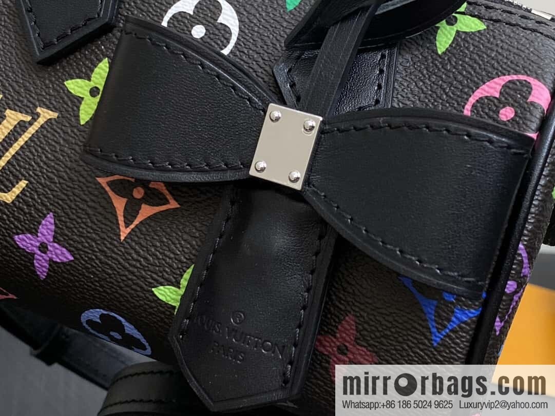 [Original order boutique] M13406 black color, pillow bag speedy series lv Murakami Takashi joint NANOSPEEDY handbag