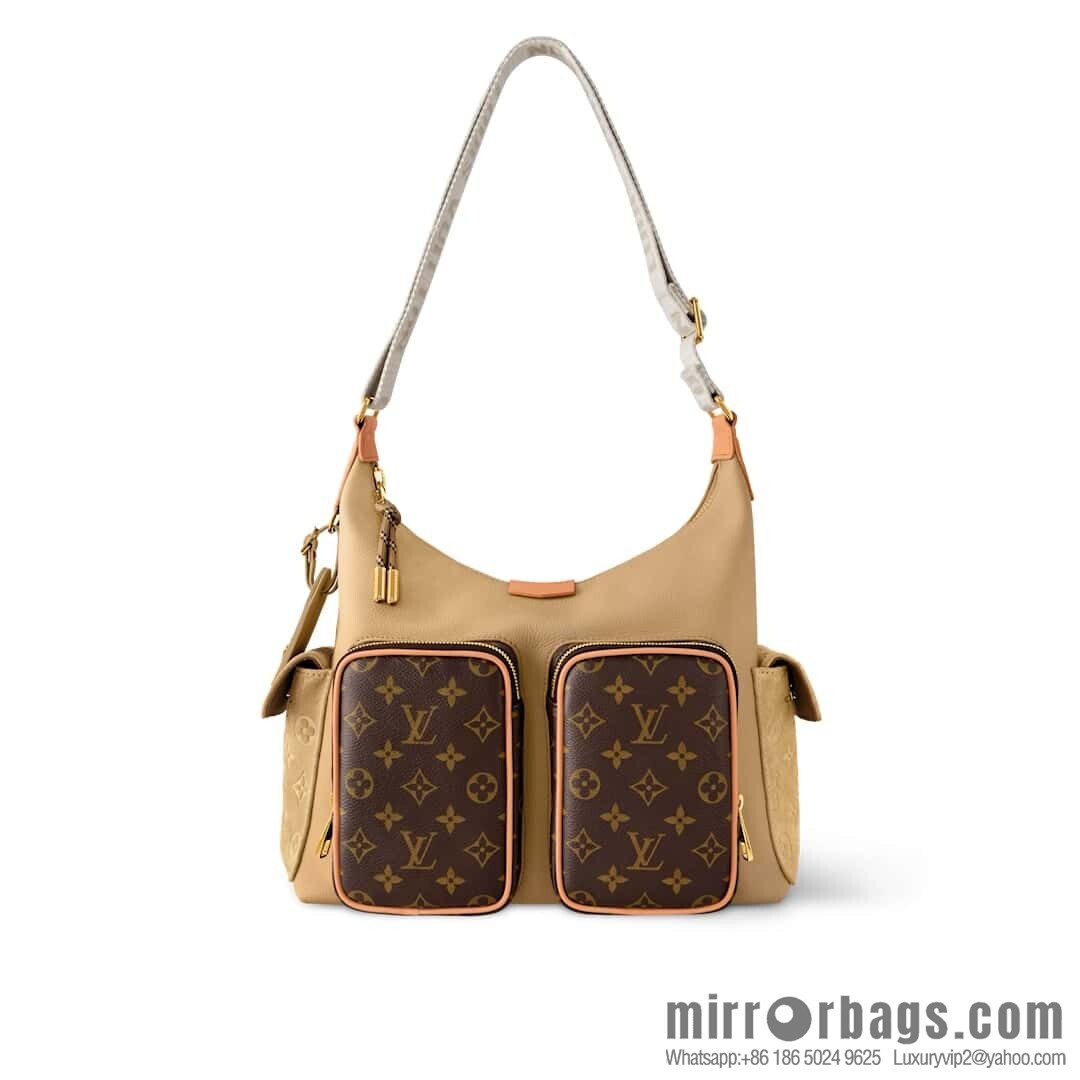 [Original order boutique] M12697 presbyopia brown, men's bag messenger bag series HOBO CARGO handbag