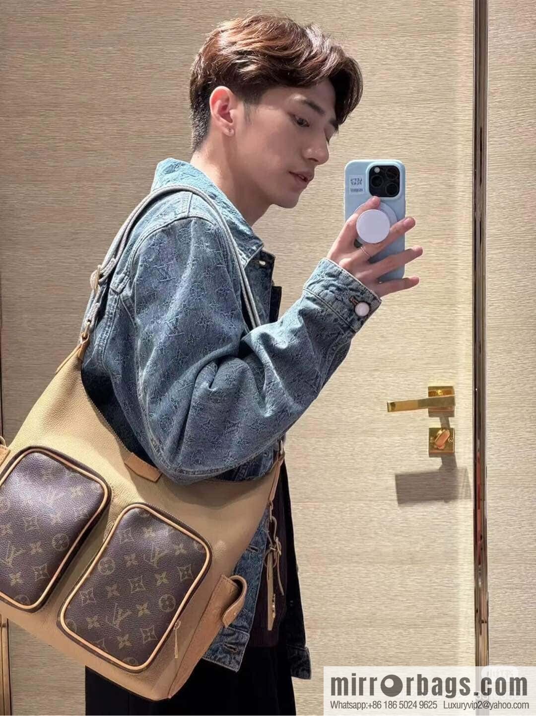 [Original order boutique] M12697 presbyopia brown, men's bag messenger bag series HOBO CARGO handbag
