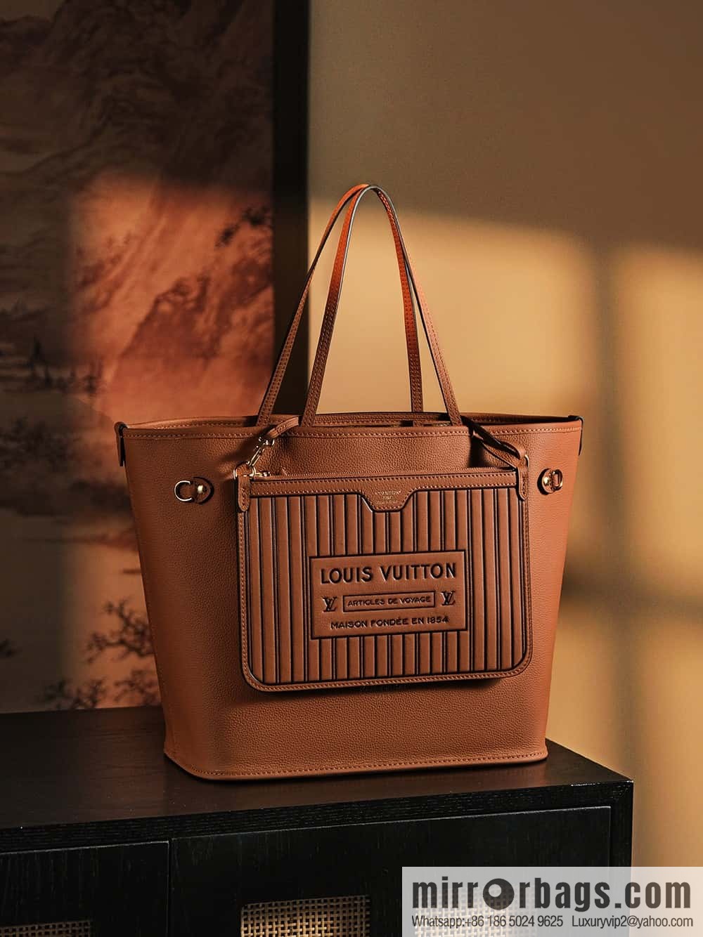 LV 𝐍𝐄𝐕𝐄𝐑𝐅𝐔𝐋𝐋 chip diamond beating code shopping bag series #M