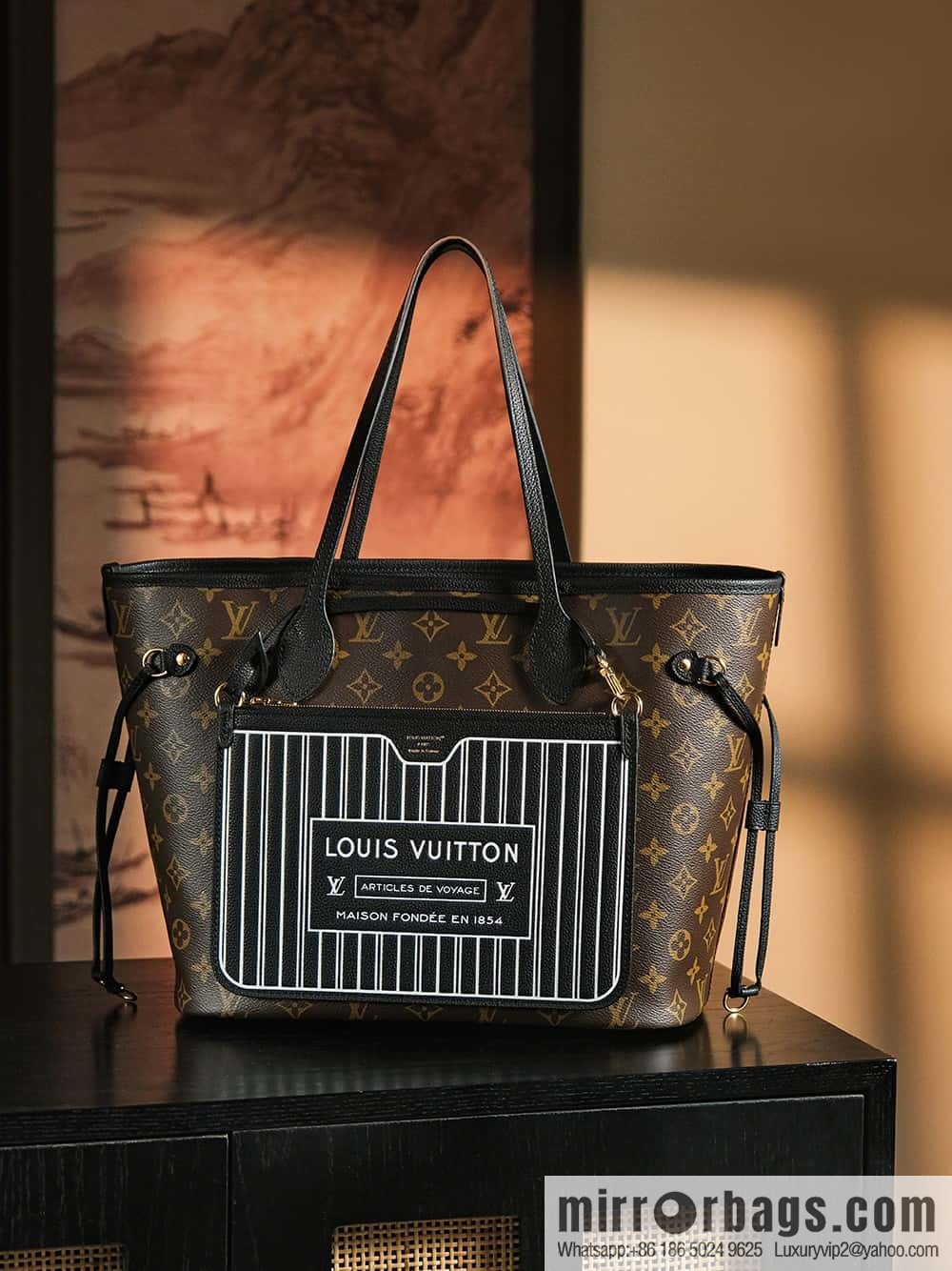 LV 𝐍𝐄𝐕𝐄𝐑𝐅𝐔𝐋𝐋 chip diamond beating code shopping bag series #M