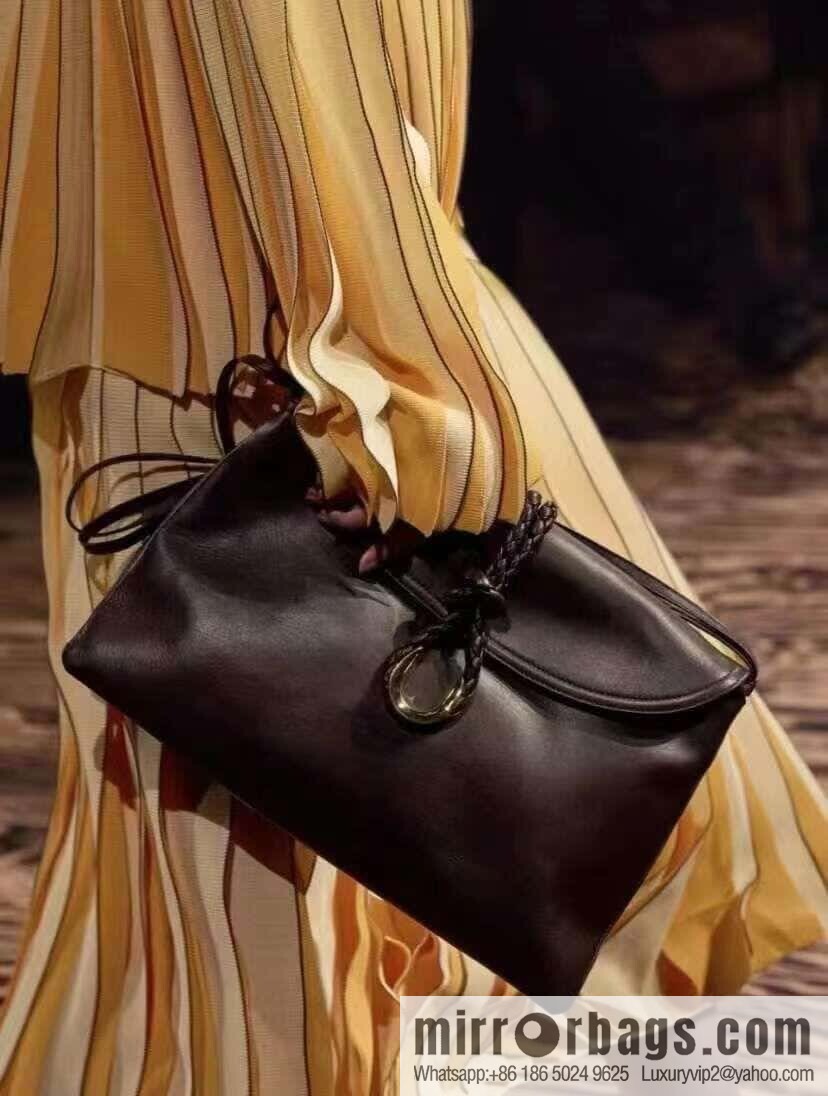 BV Large Liberta Crossbody Bag 806034 Chocolate Brown