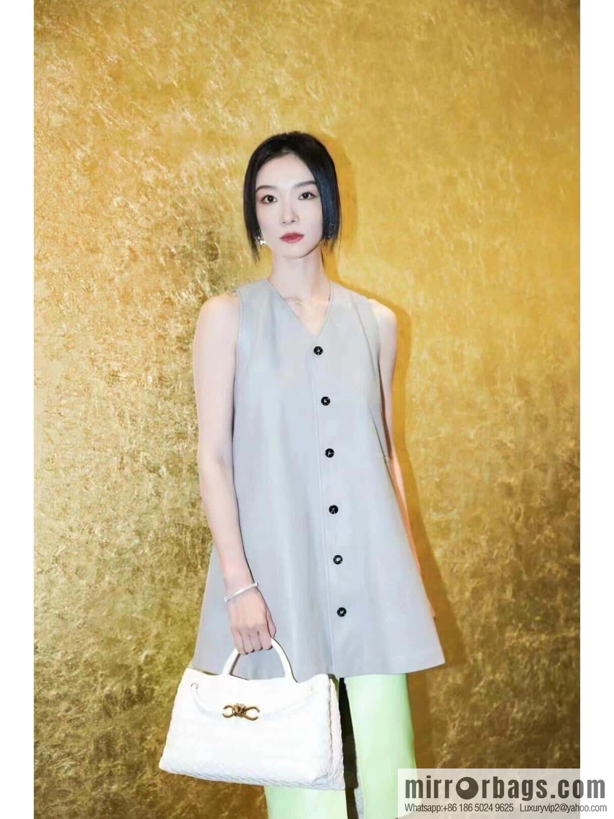 BV small horizontal Andiamond handbag 766010 white