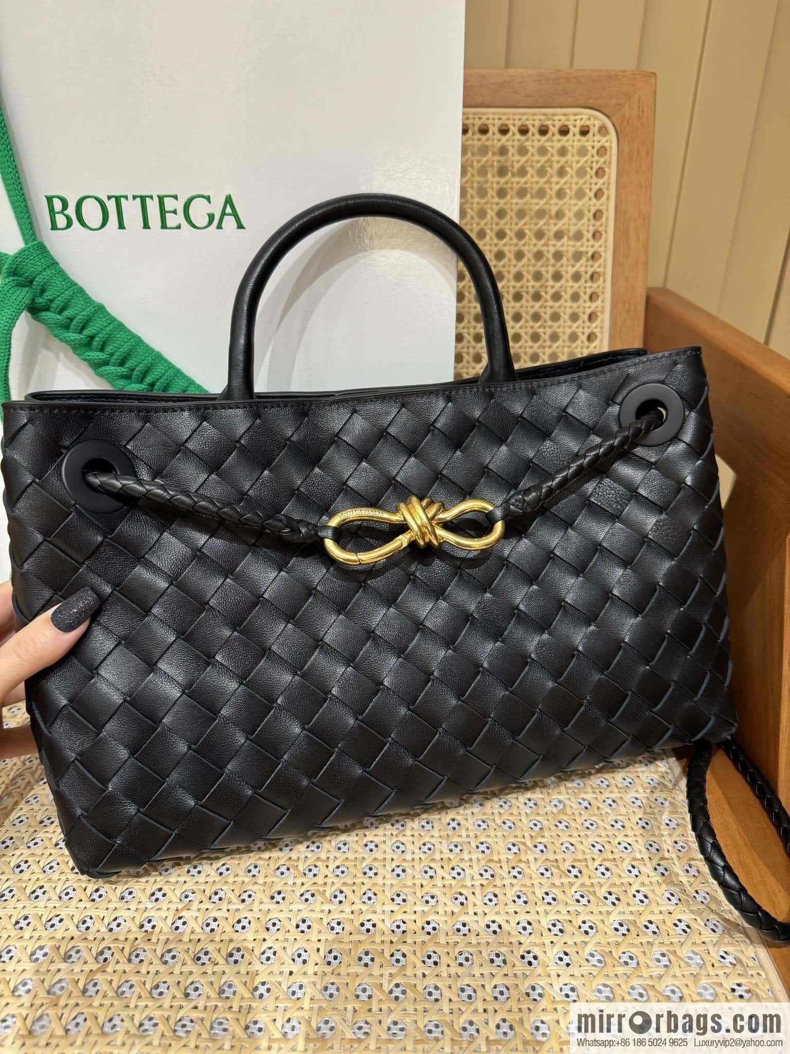BV Small Horizontal Andiamond Handbag 766010 Black