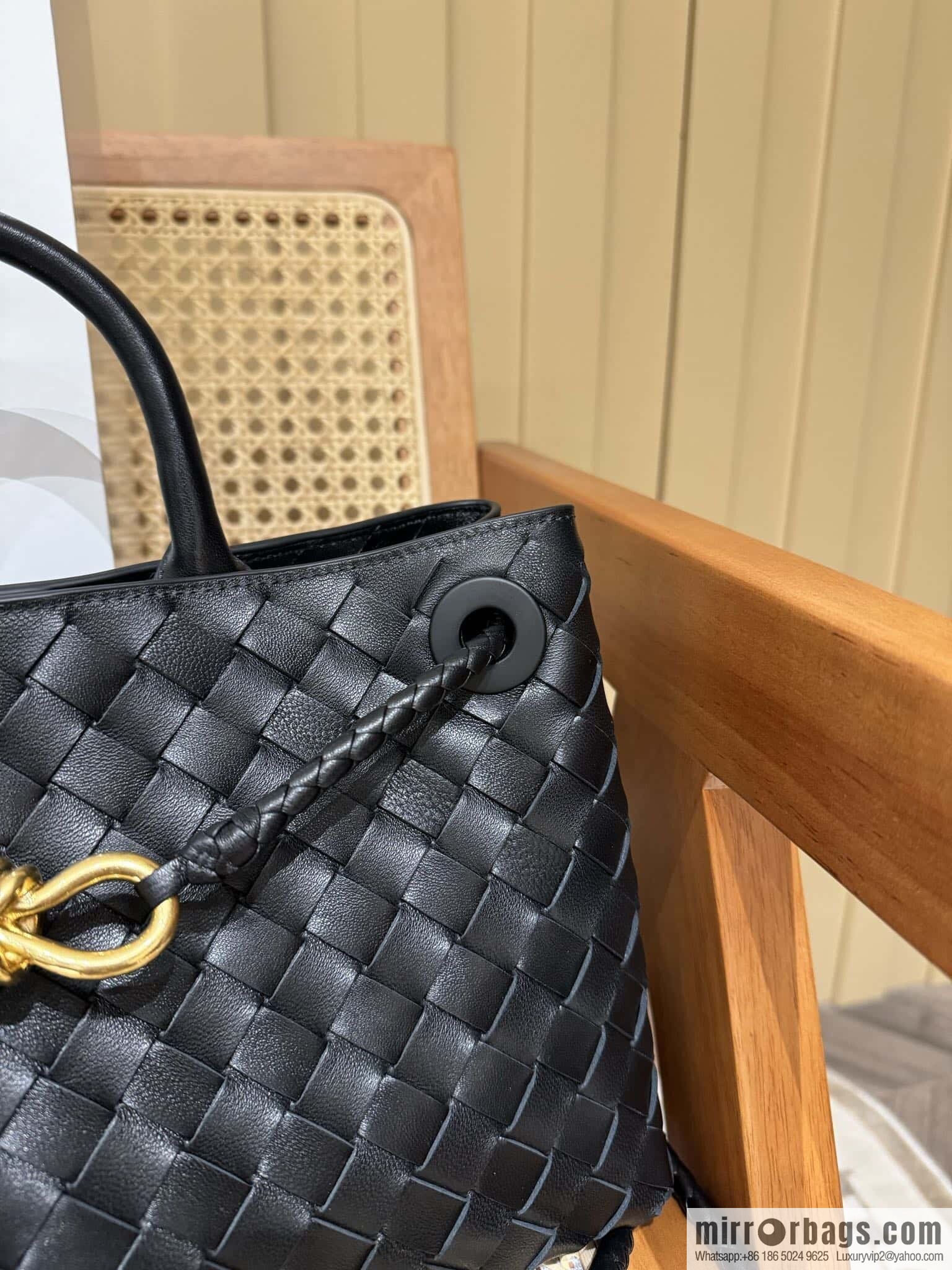 BV Small Horizontal Andiamond Handbag 766010 Black