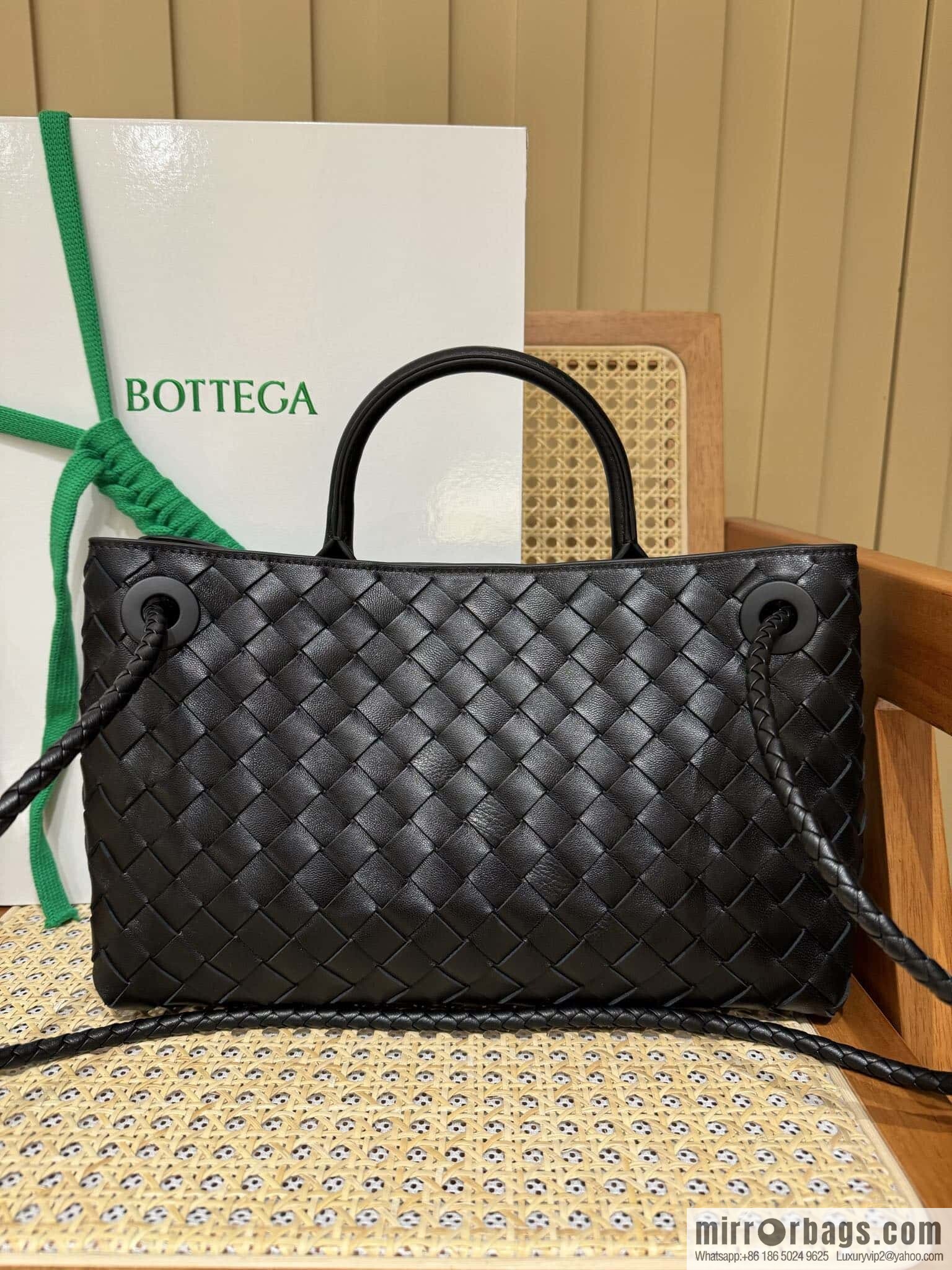 BV Small Horizontal Andiamond Handbag 766010 Black